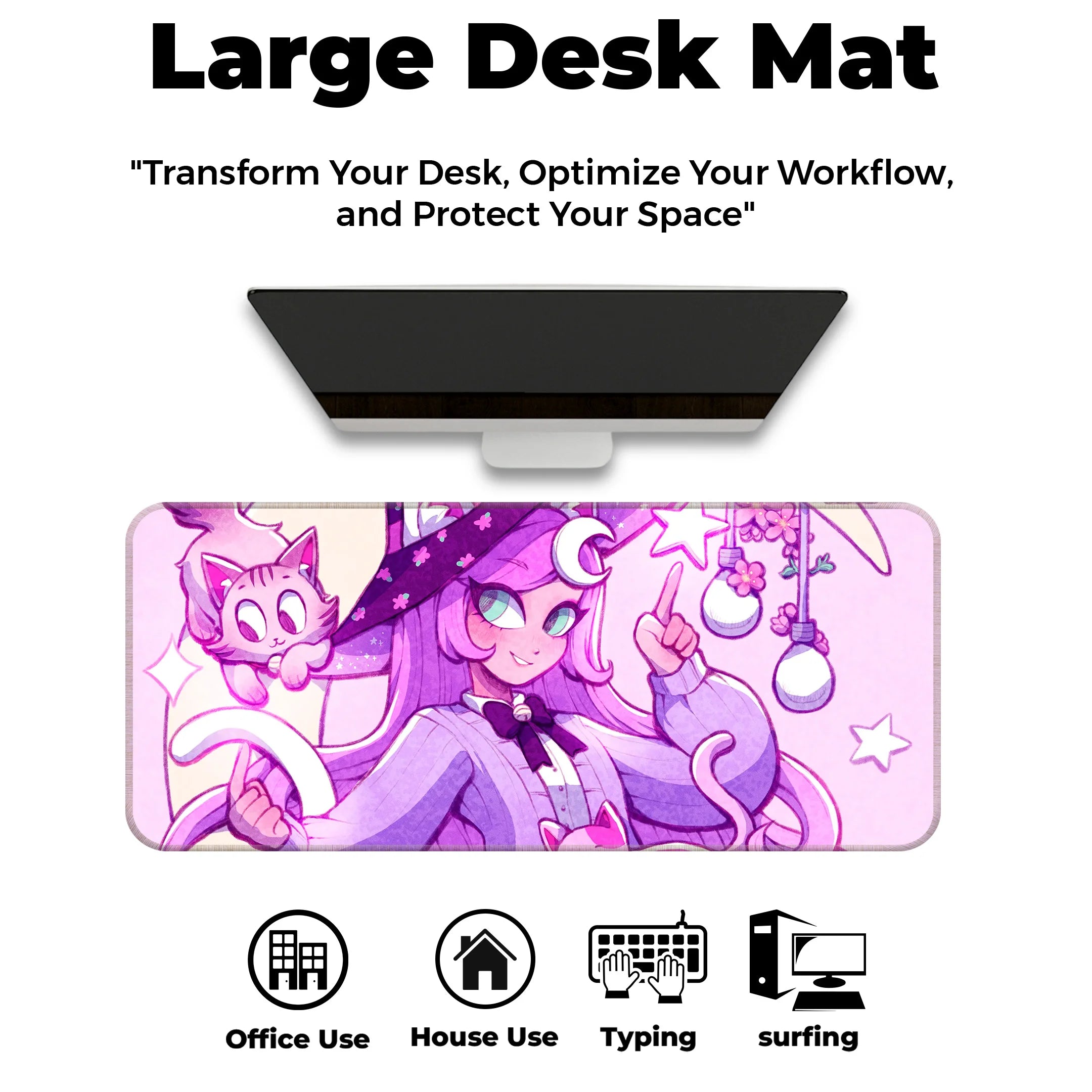 Kawai Fashion Girl Deskmat