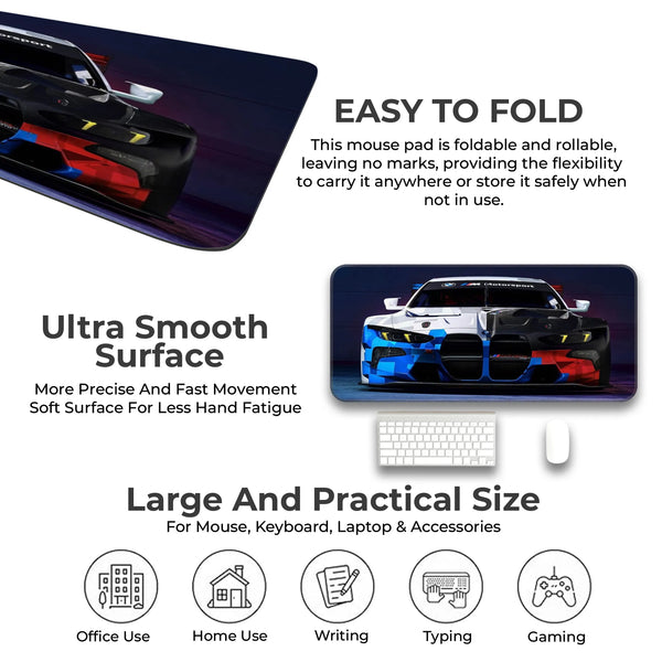 BMW M4 GT3 Motorsport Front View Deskmat