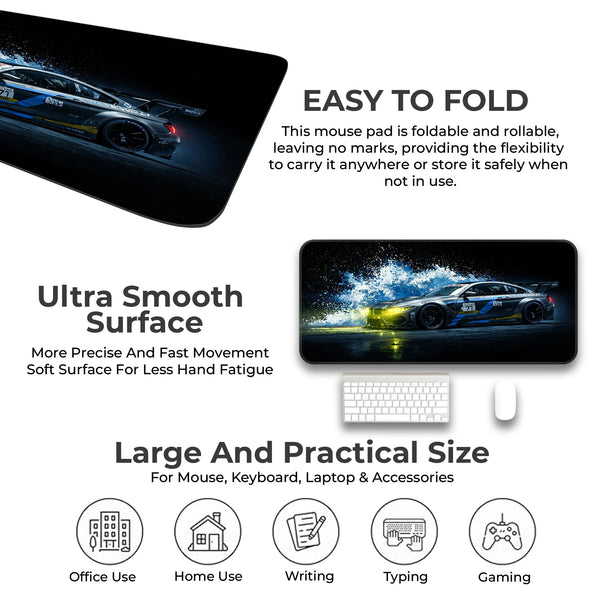 BMW M Motorsport Side Splash Racing Deskmat