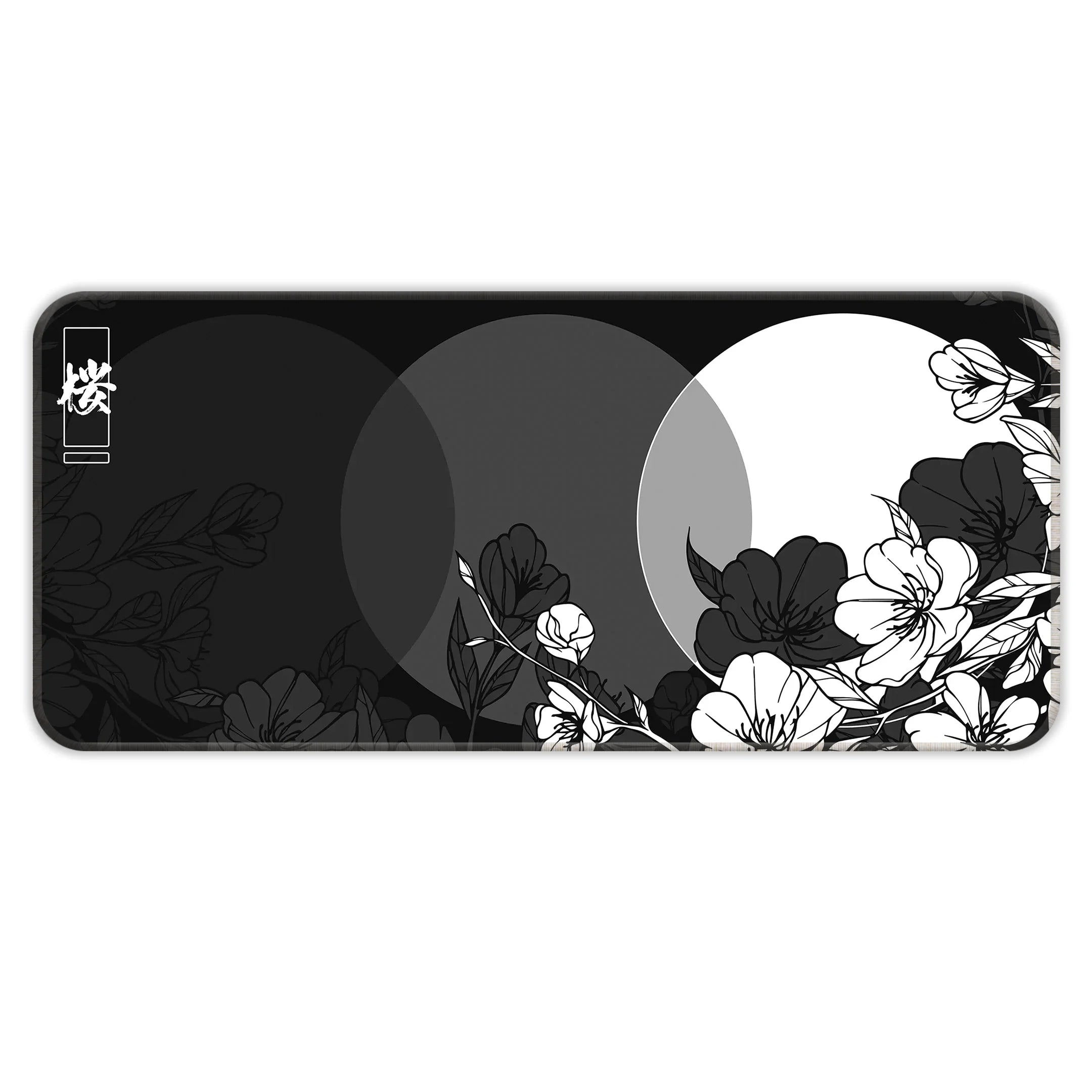 Flower Print Design Desk Mat