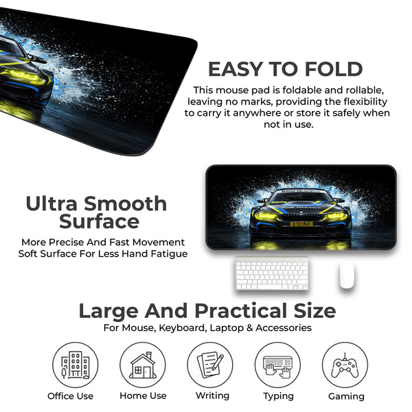 BMW M4 GT3 Splash Effect Racing Deskmat