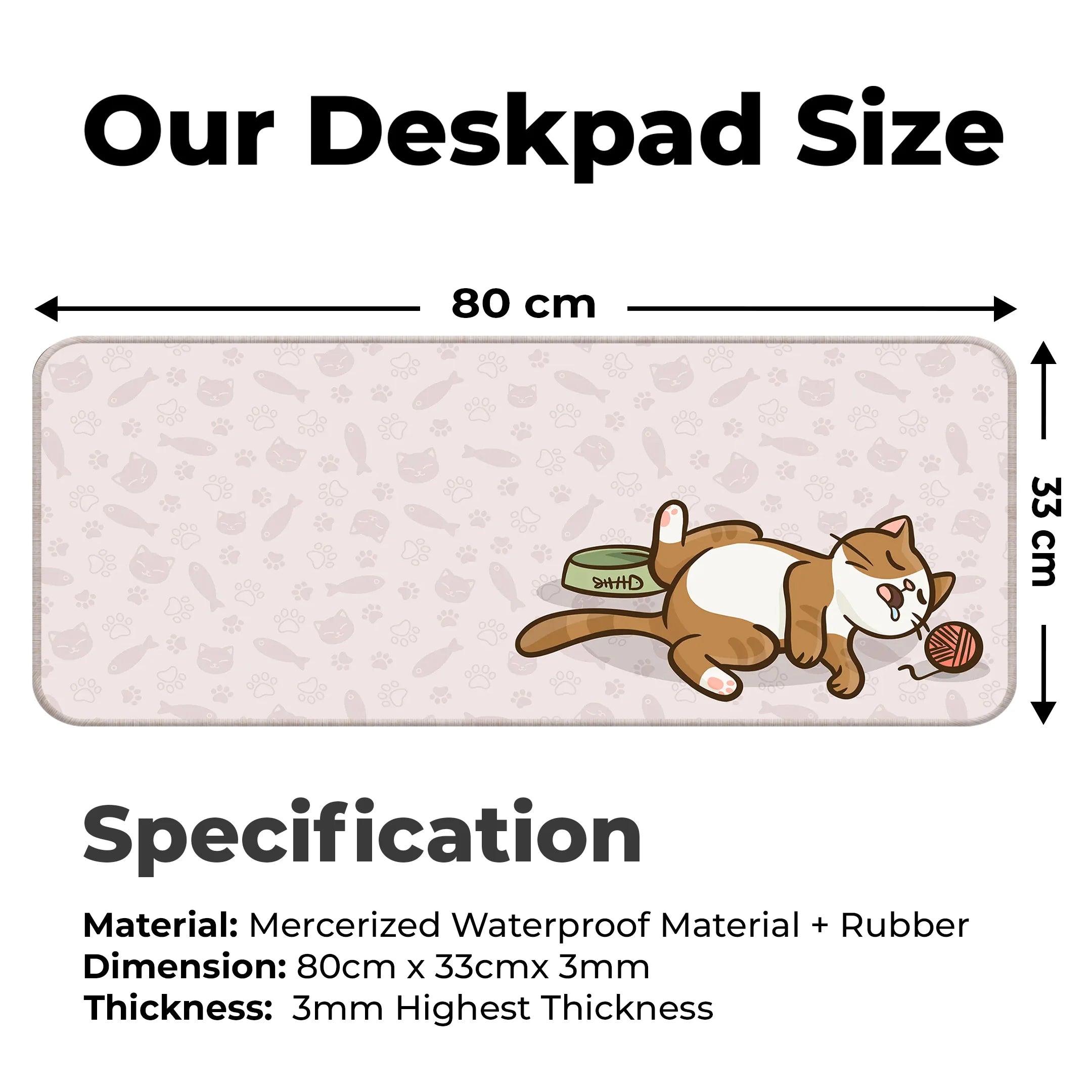 Kawai Cat Deskmat