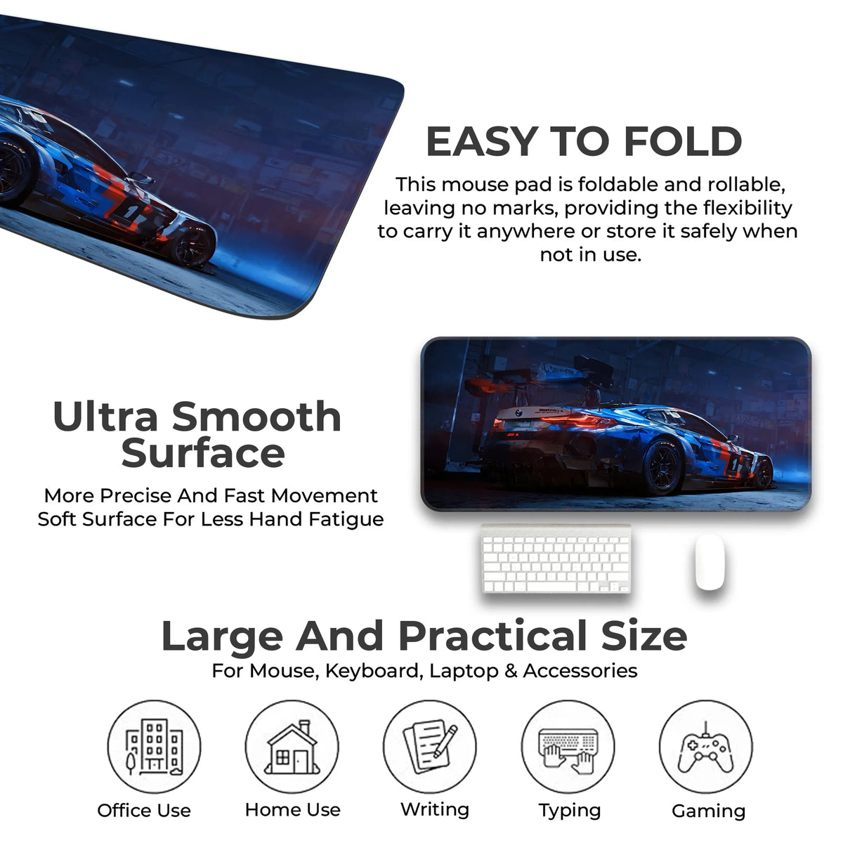 BMW M4 GT3 Garage Racing Livery Deskmat