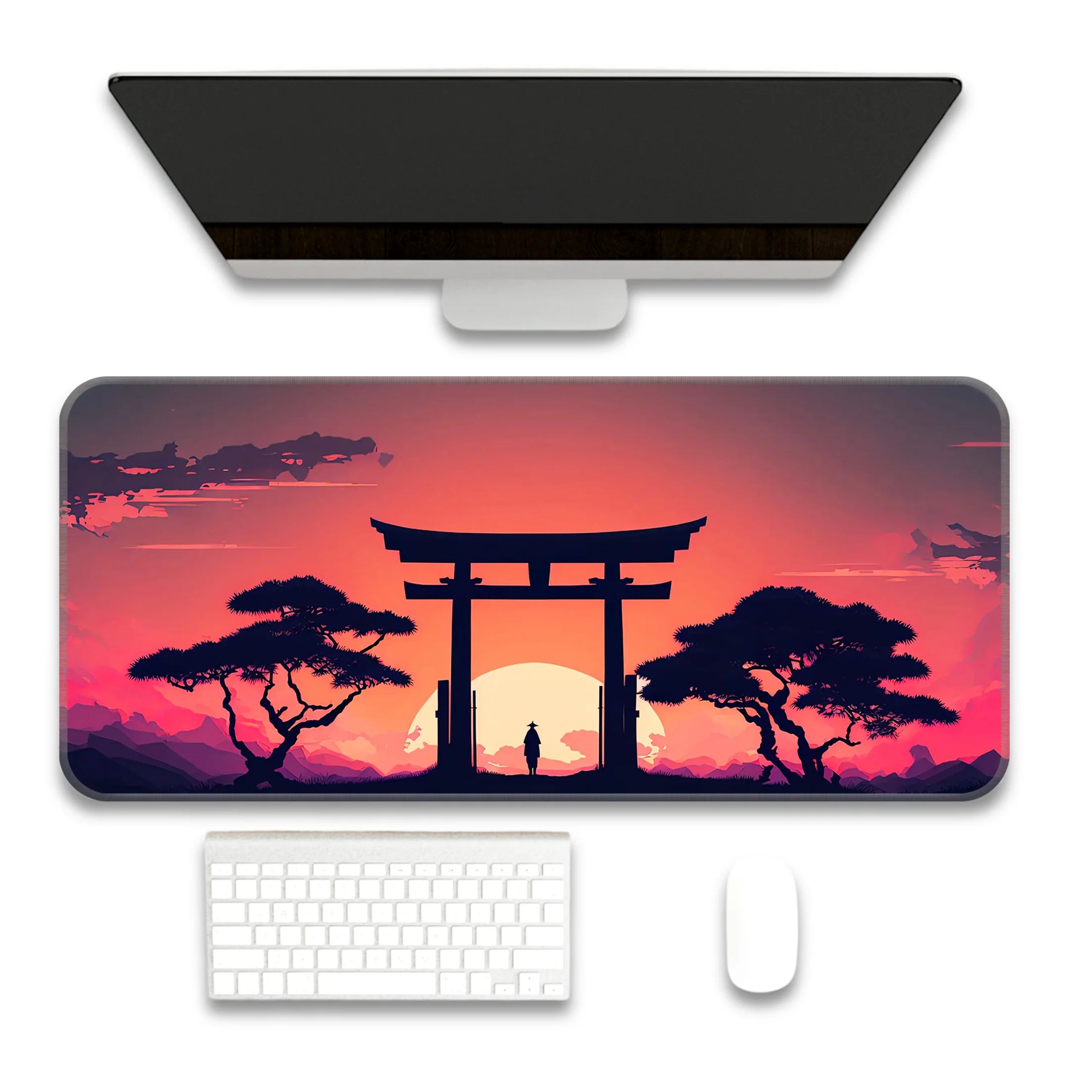 Torii Gate Design Desk Mat