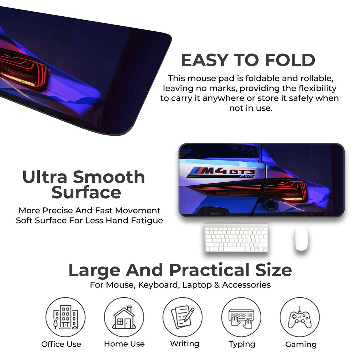 BMW M4 GT3 EVO Rear Light Detail Deskmat