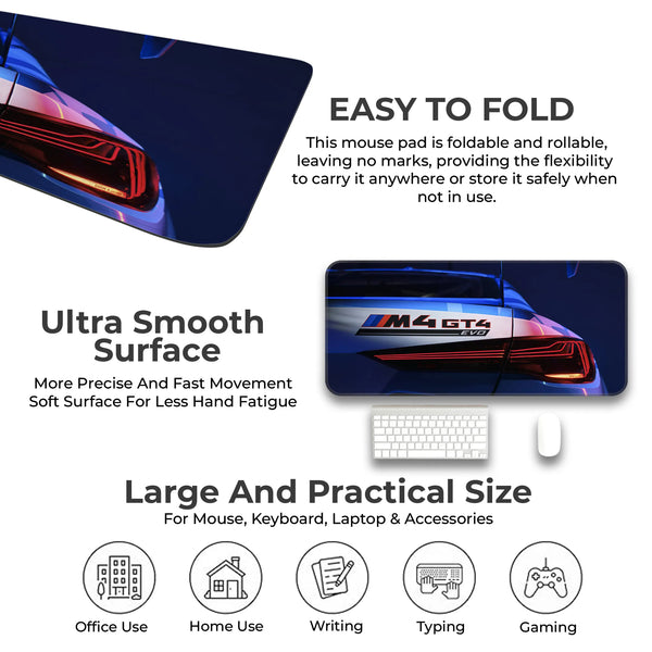 BMW M4 GT4 EVO Rear Light Motorsport Deskmat