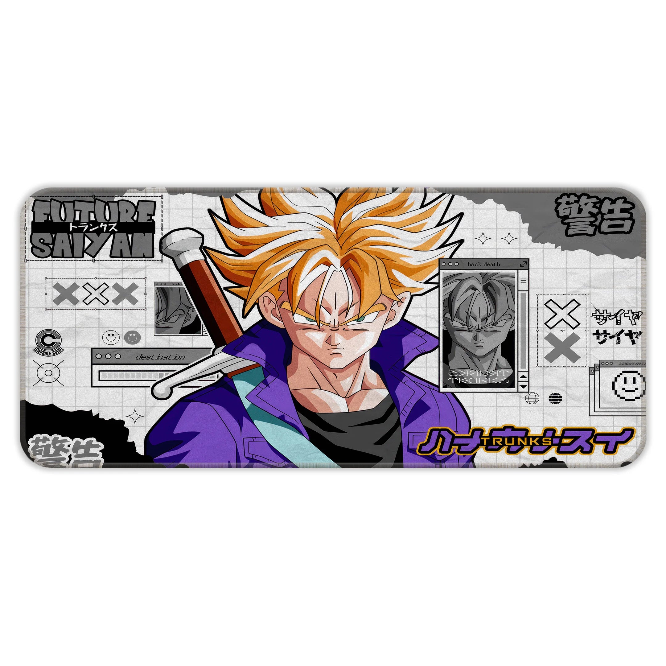 Future Trunks Saiyan Warrior Deskmat