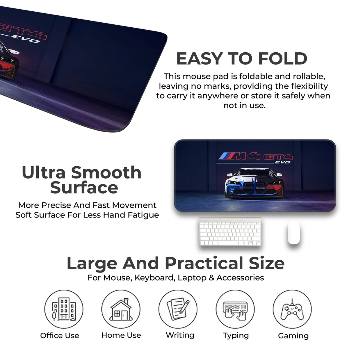 BMW M4 GT4 EVO Motorsport Deskmat