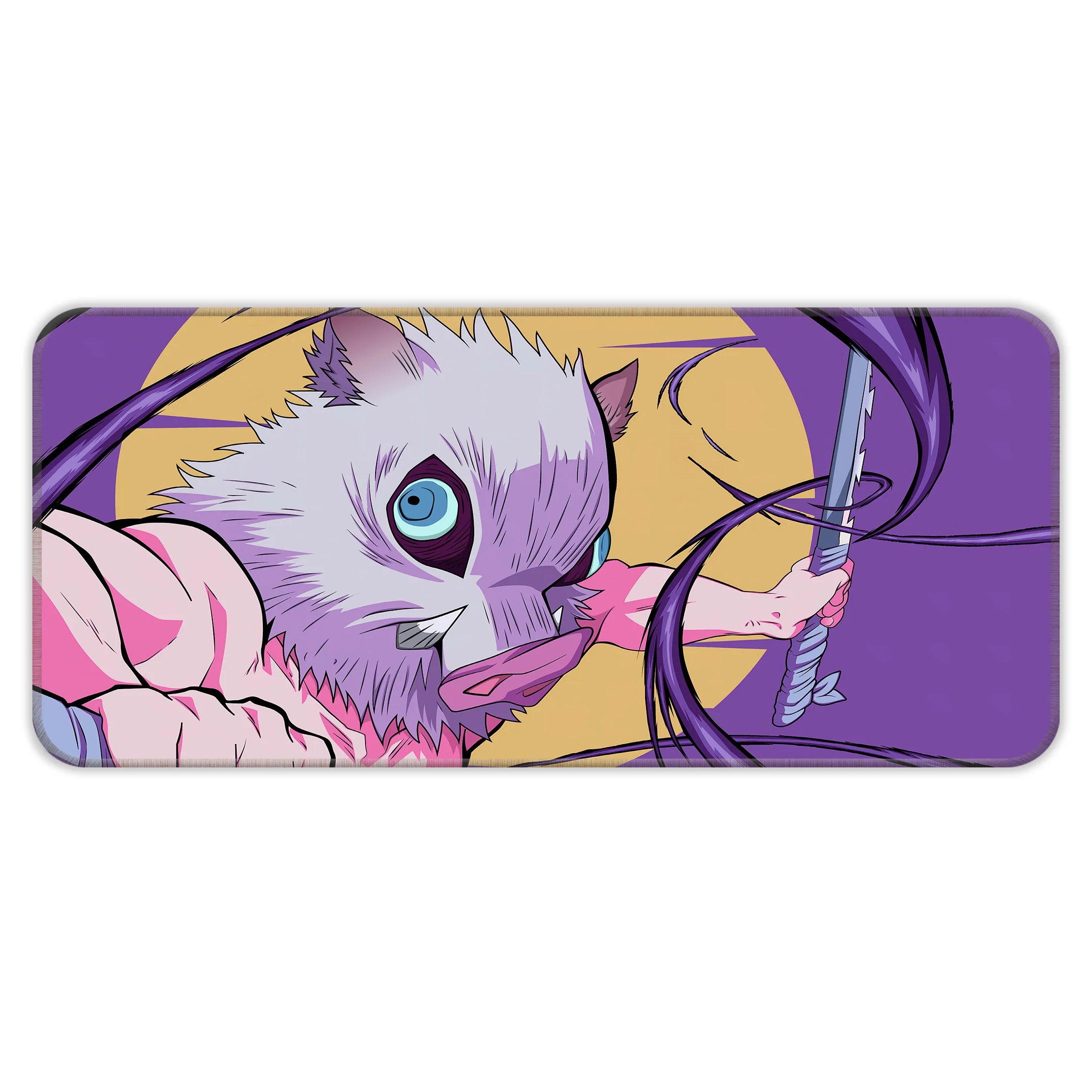 Inosuke Hashibira Fierce Battle Stance Deskmat