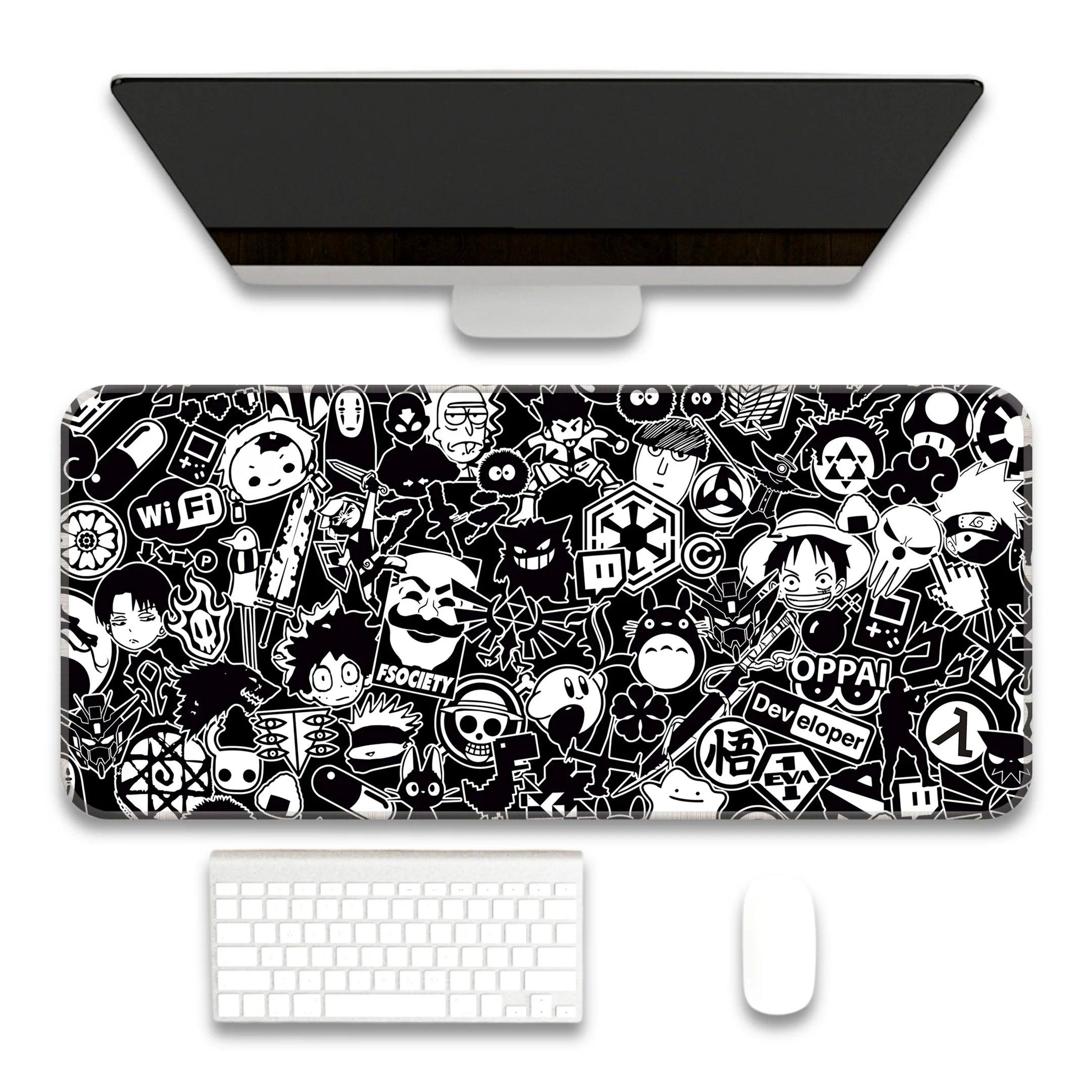 Sticker bomb Deskmat