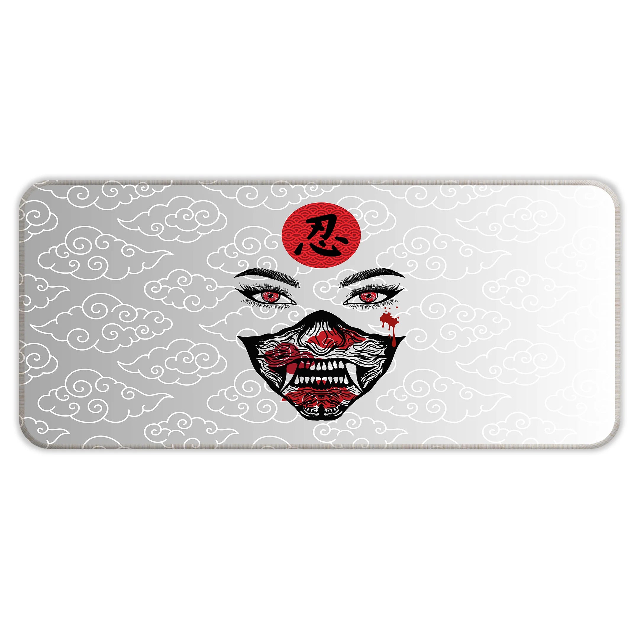 Ninja Oni Mask Aesthetic Deskmat