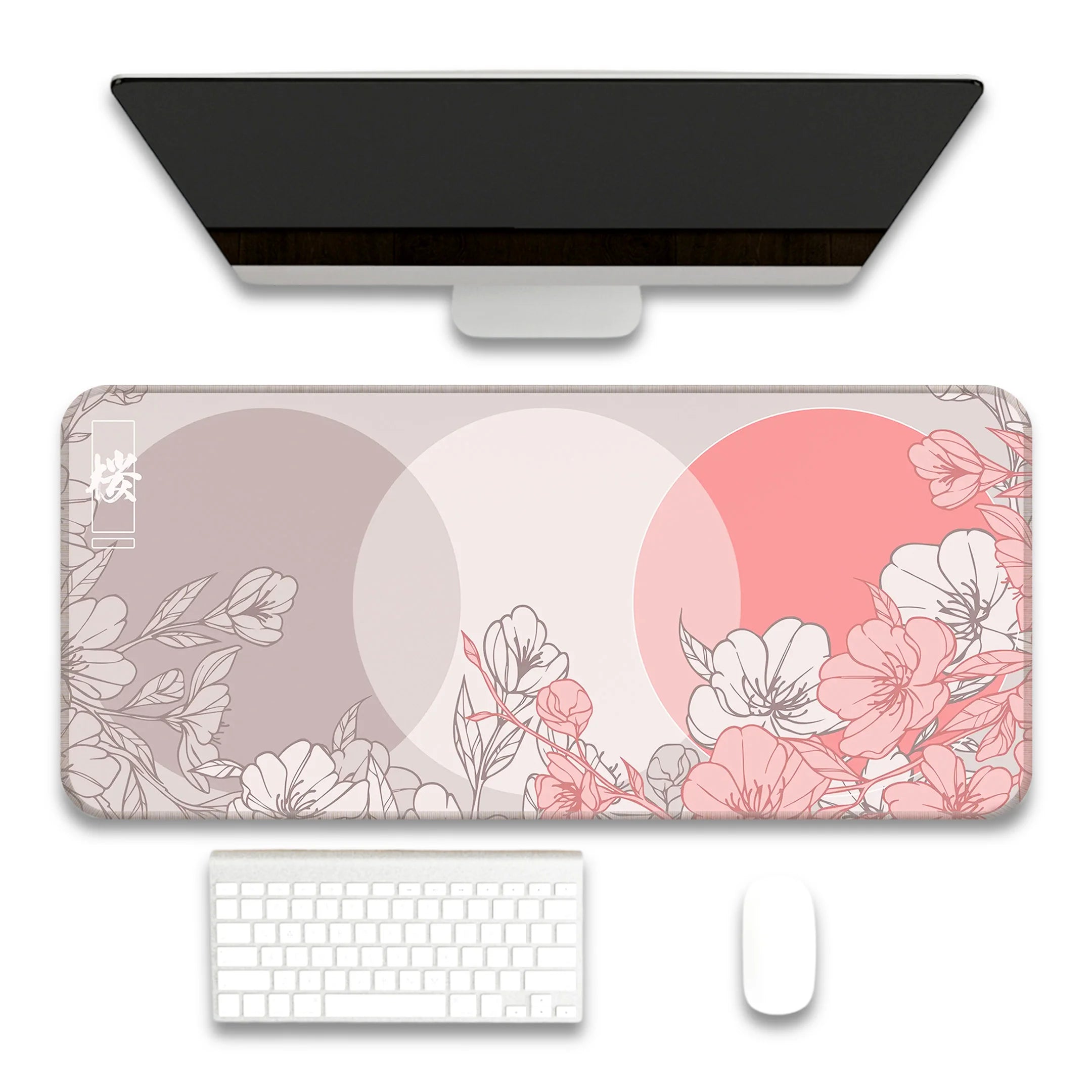 Sakura Circles Deskmat