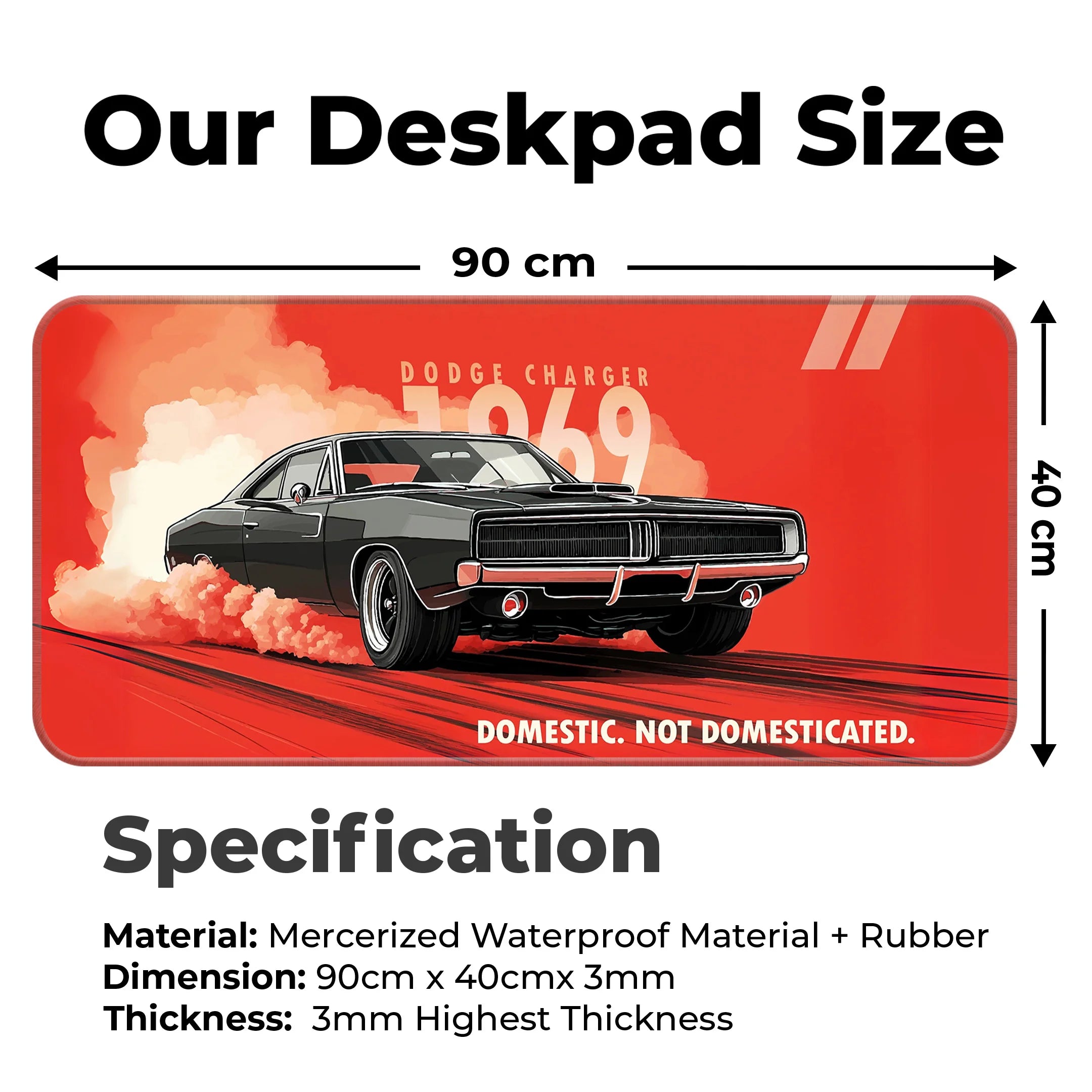 1969 Dodge Charger Deskmat