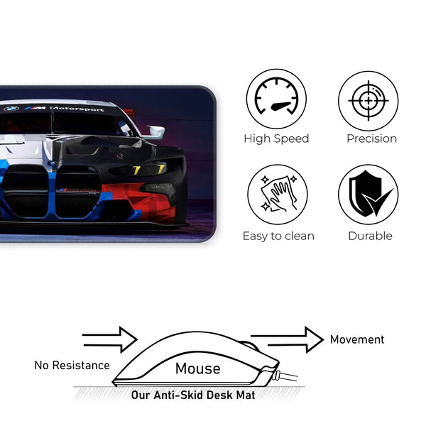 BMW M4 GT3 Motorsport Front View Deskmat