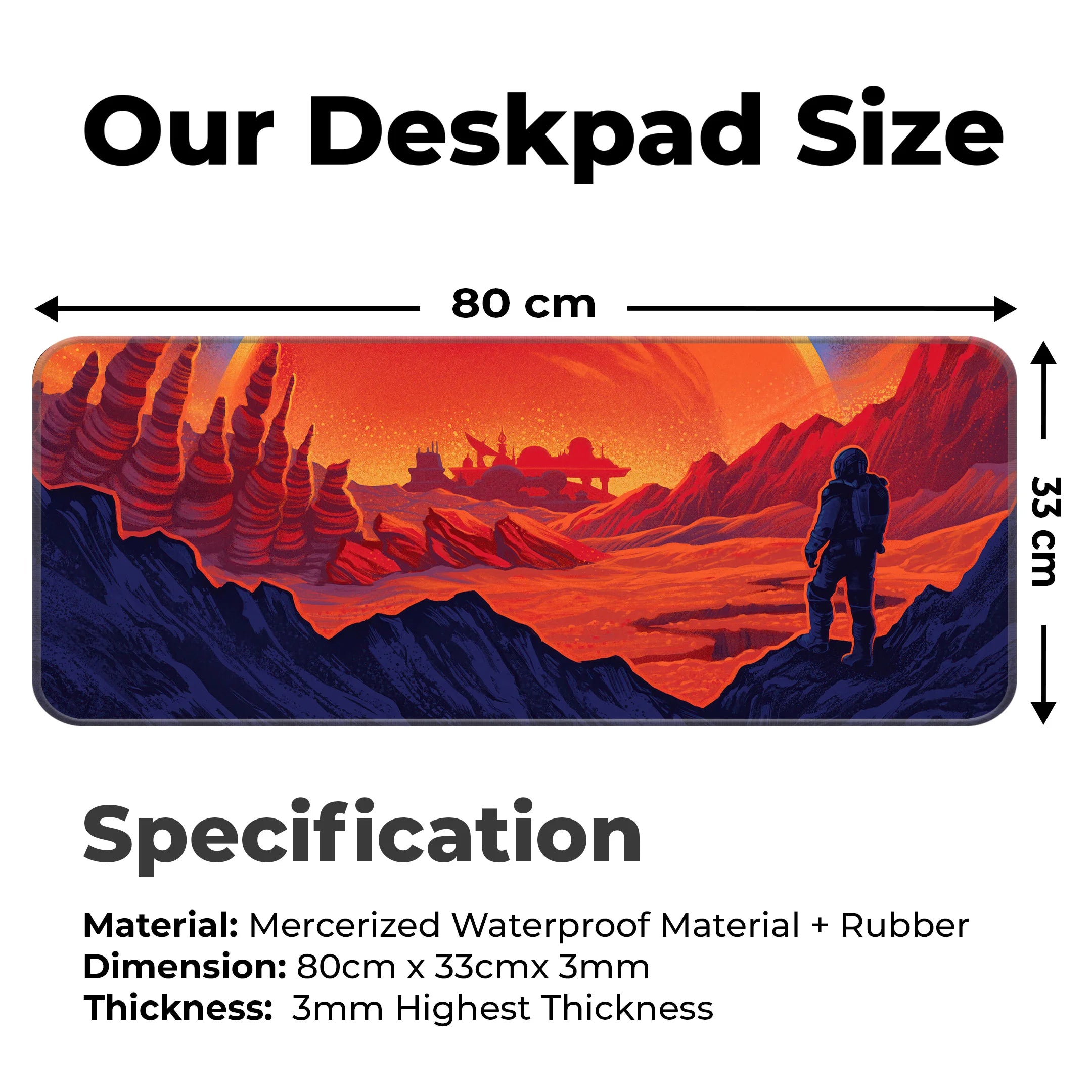 Space Explorer Mat – Sci-Fi Astronaut Cosmic Adventure Deskmat