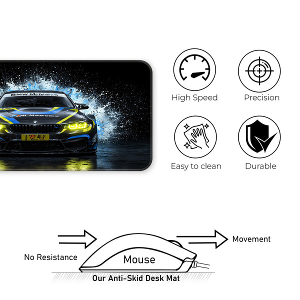 BMW M4 GT3 Splash Effect Racing Deskmat