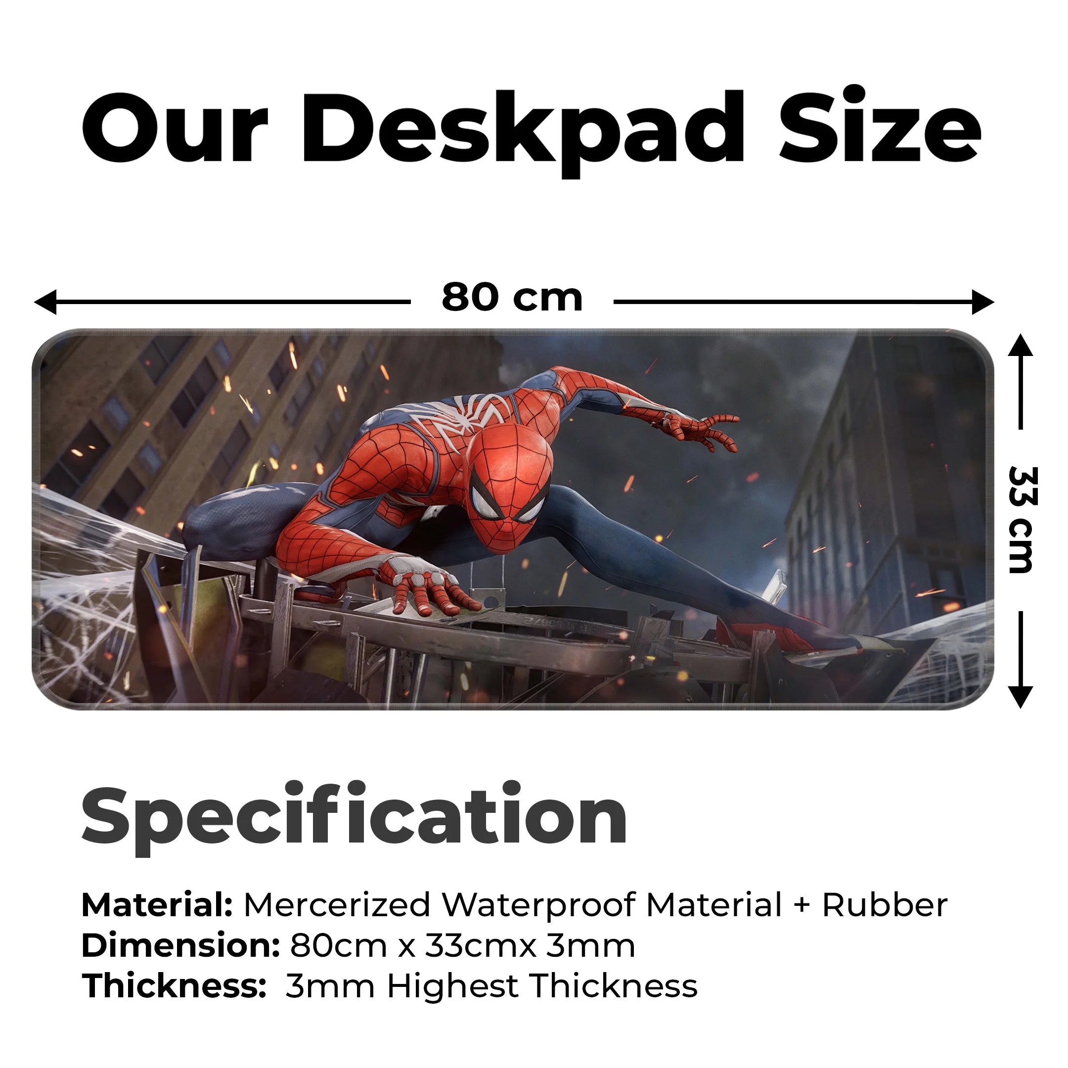 Spider-Man Heroic Leap Mat – Marvel Superhero Gaming Deskmat