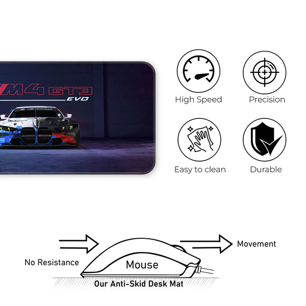BMW M4 GT3 EVO Motorsport Racing Deskmat