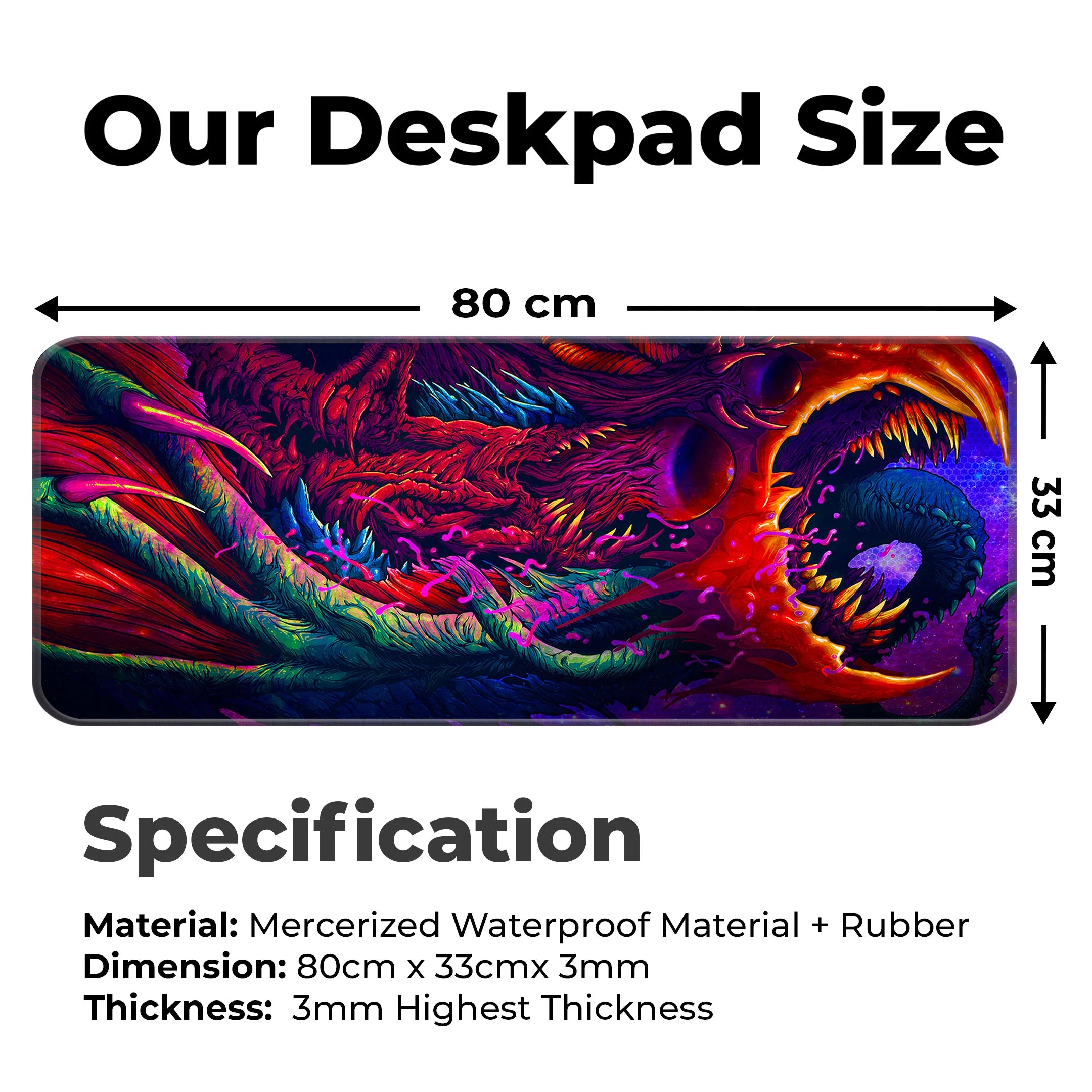 Cosmic Monster Mat – Alien Beast Sci-Fi Fantasy Deskmat