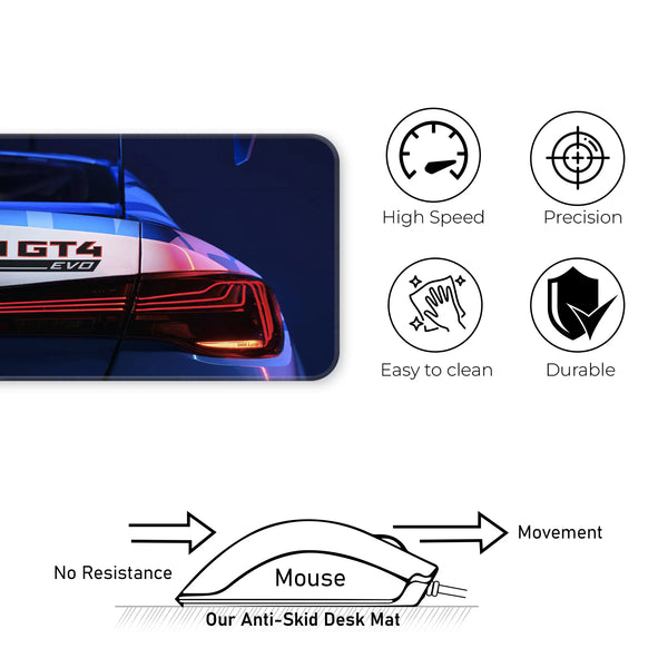BMW M4 GT4 EVO Rear Light Motorsport Deskmat