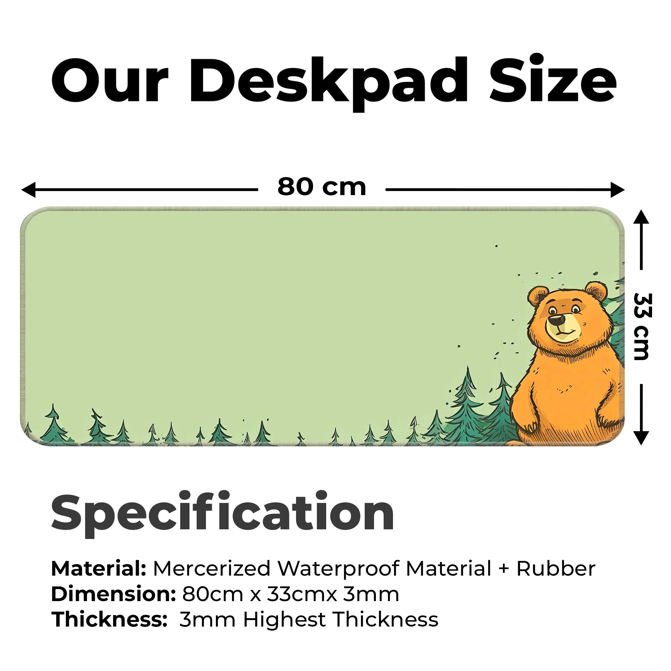 Cute Bear Deskmat