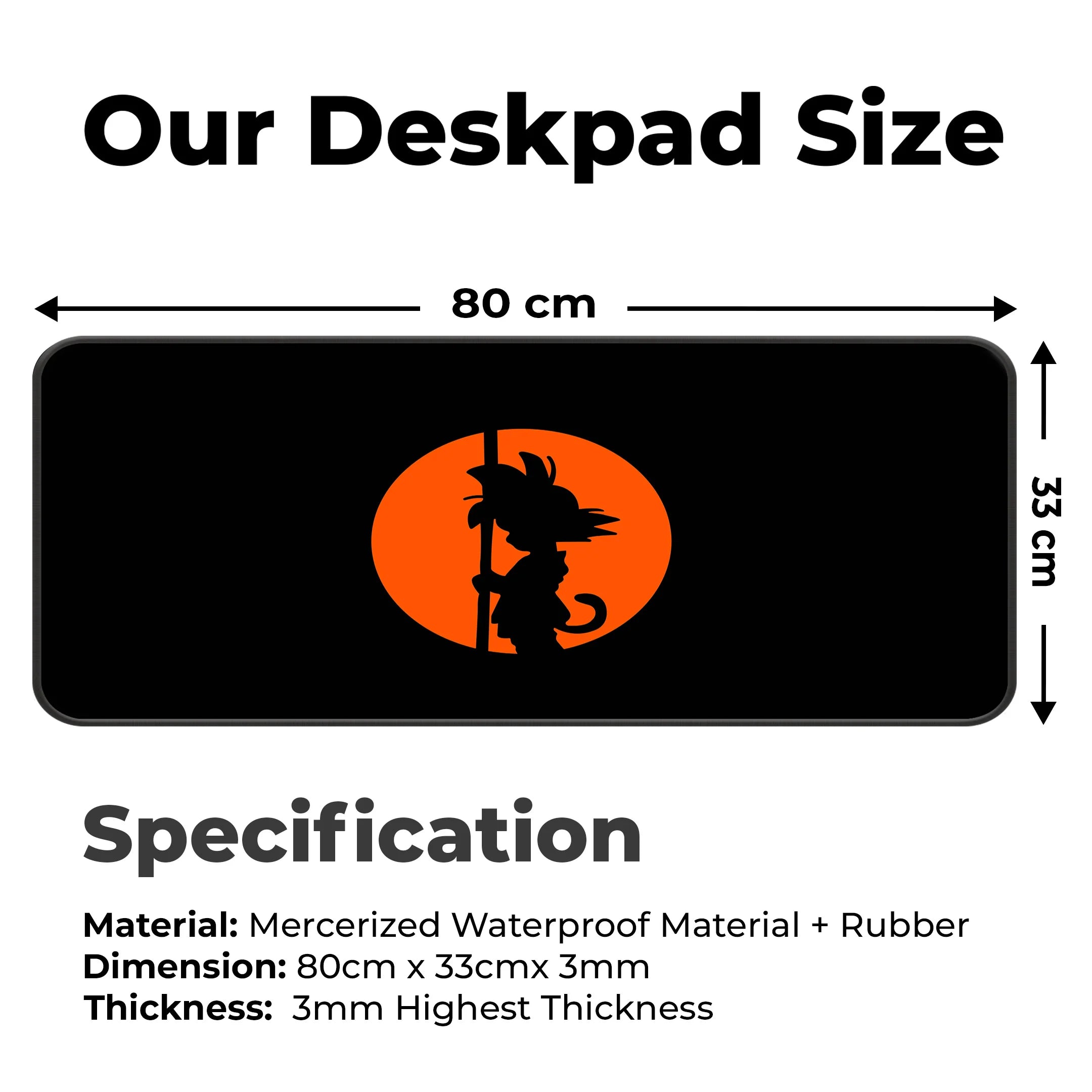 Son Goku Silhouette - Dragon Ball Deskmat