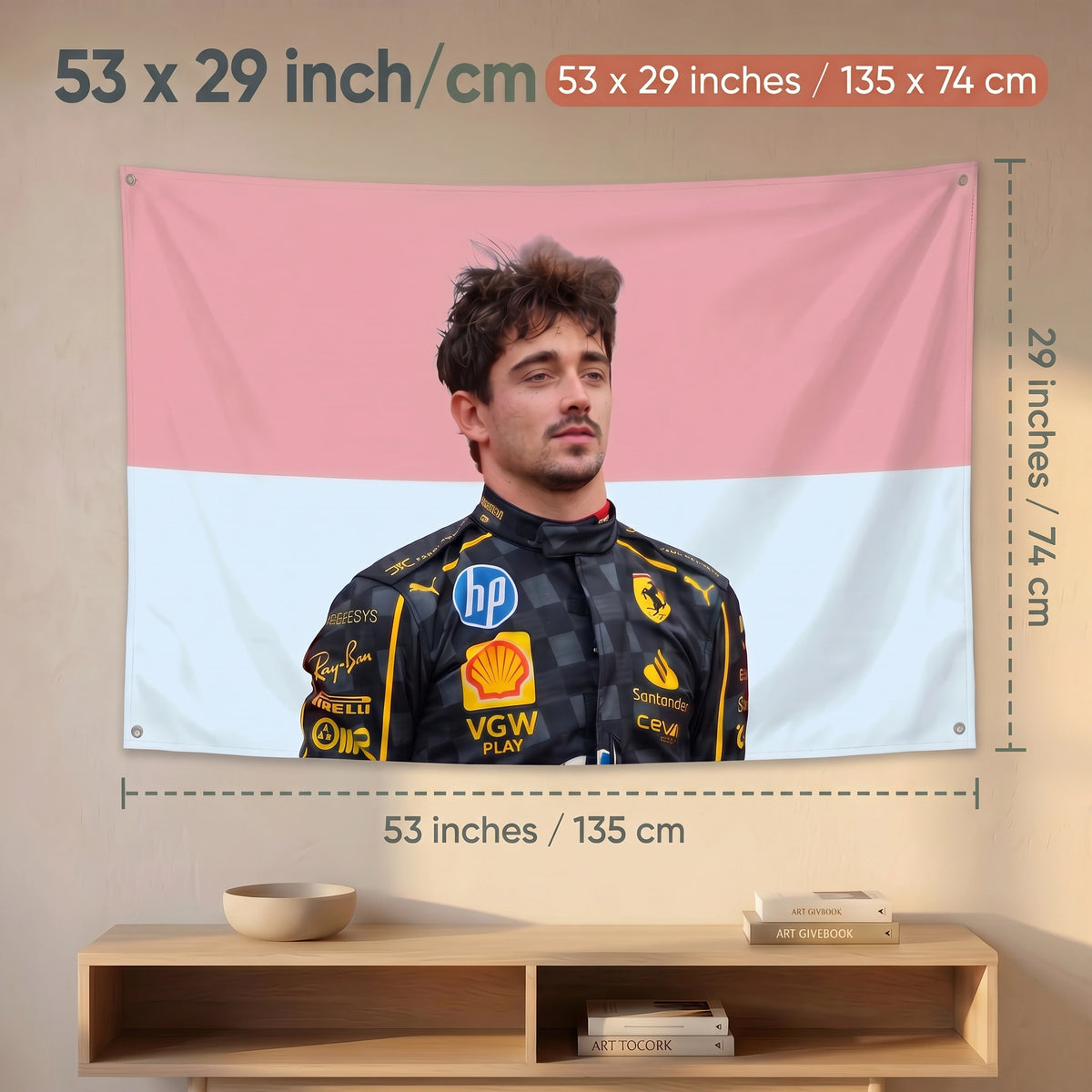 Charles Leclerc F1 Tapestry | Formula 1 Racing Driver Wall Decor