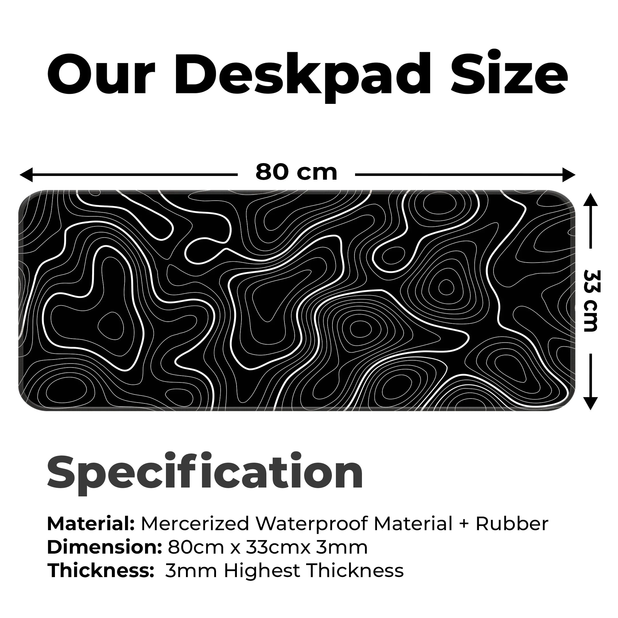 Minimalist Abstract Lines Mat – Modern Aesthetic Gaming Deskmat