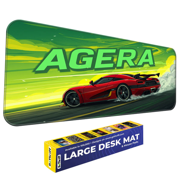 Koenigsegg Agera Red Supercar Drift Deskmat