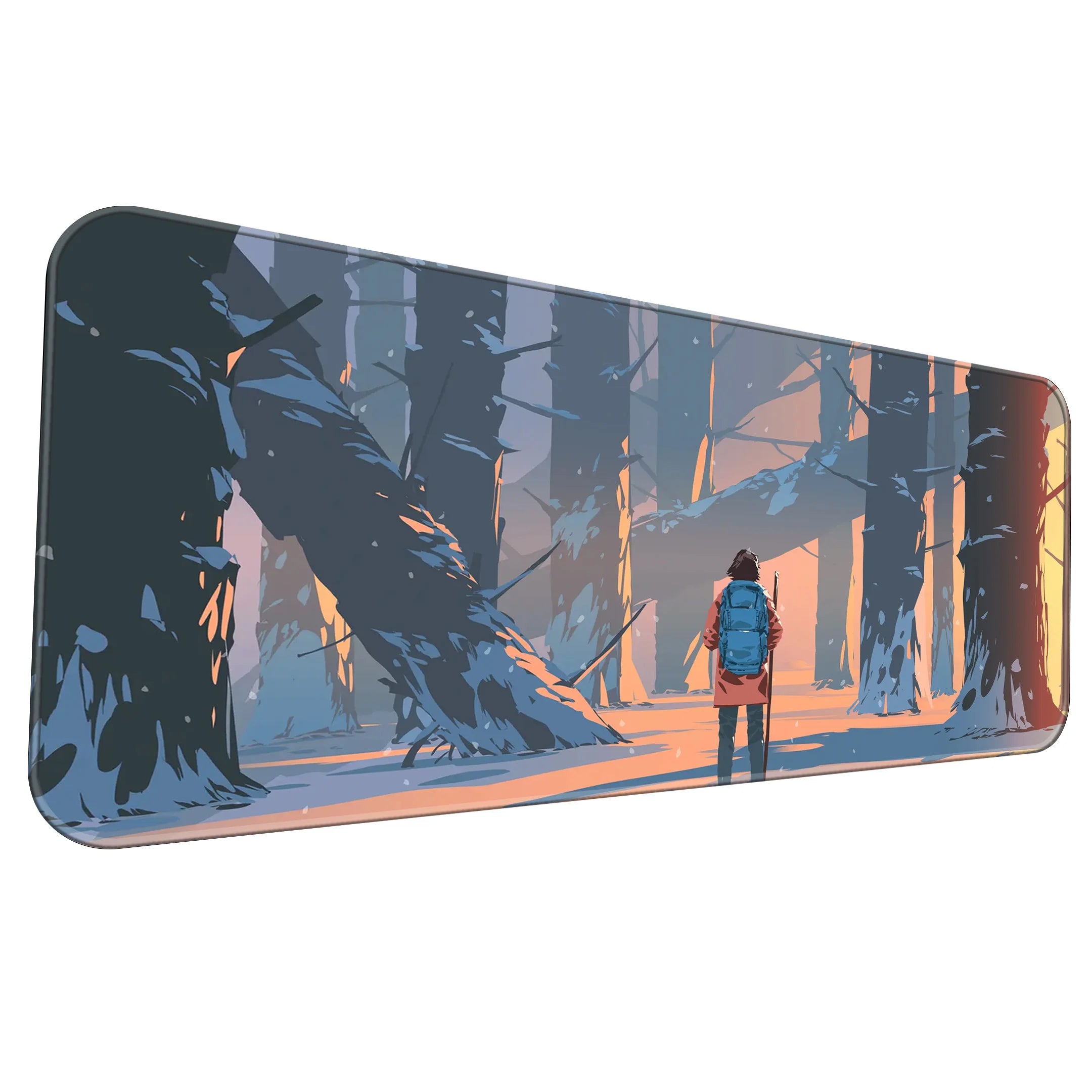 Snowy Forest Deskmat