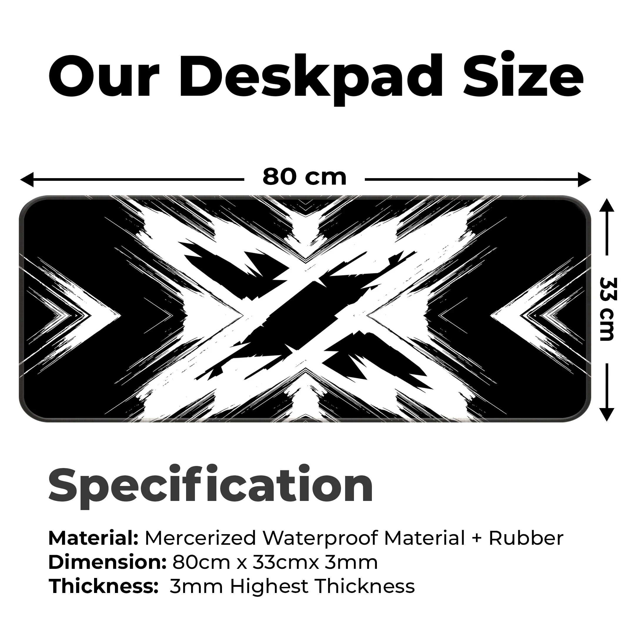 X Design Desk Mat