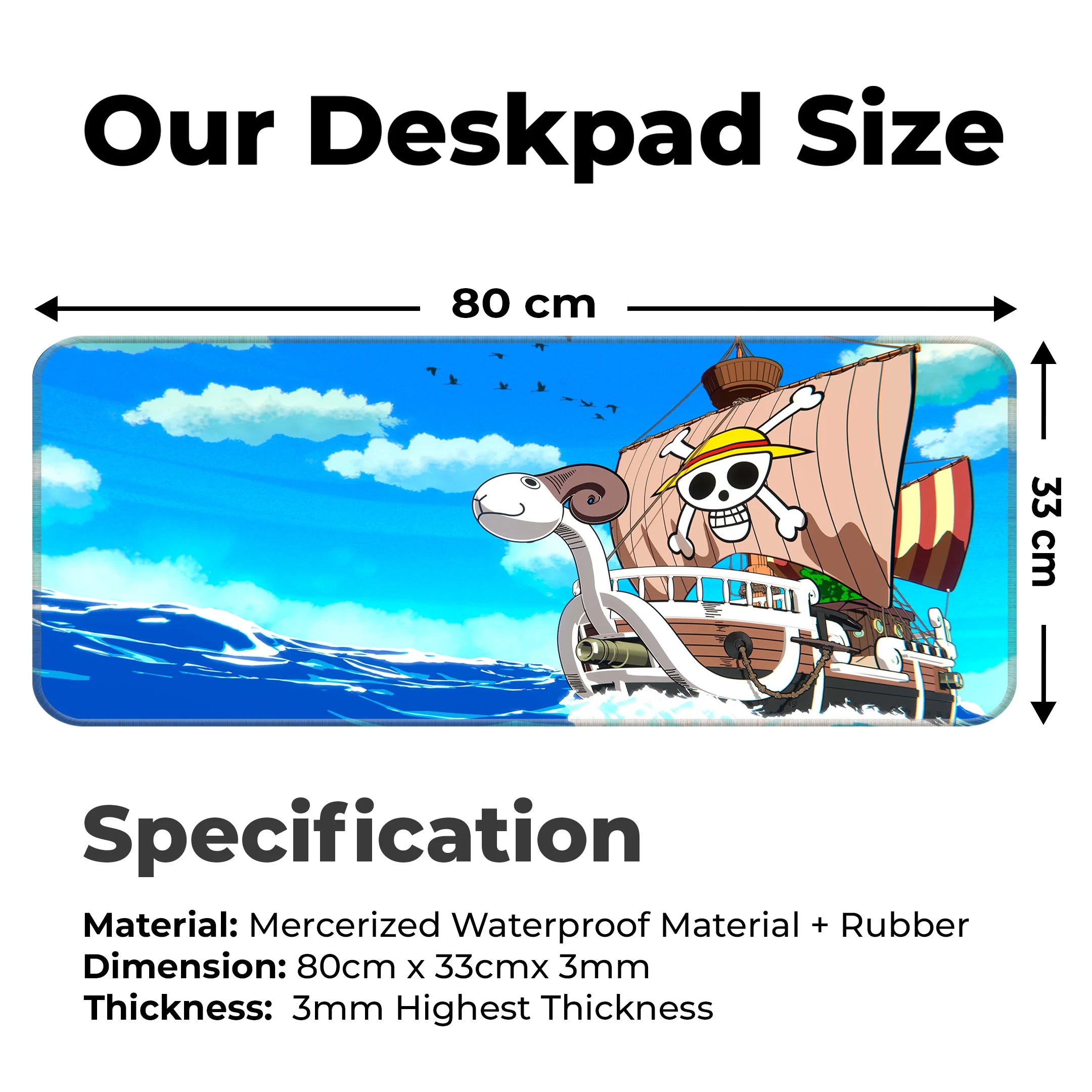 One Piece Going Merry Adventure  Deskmat