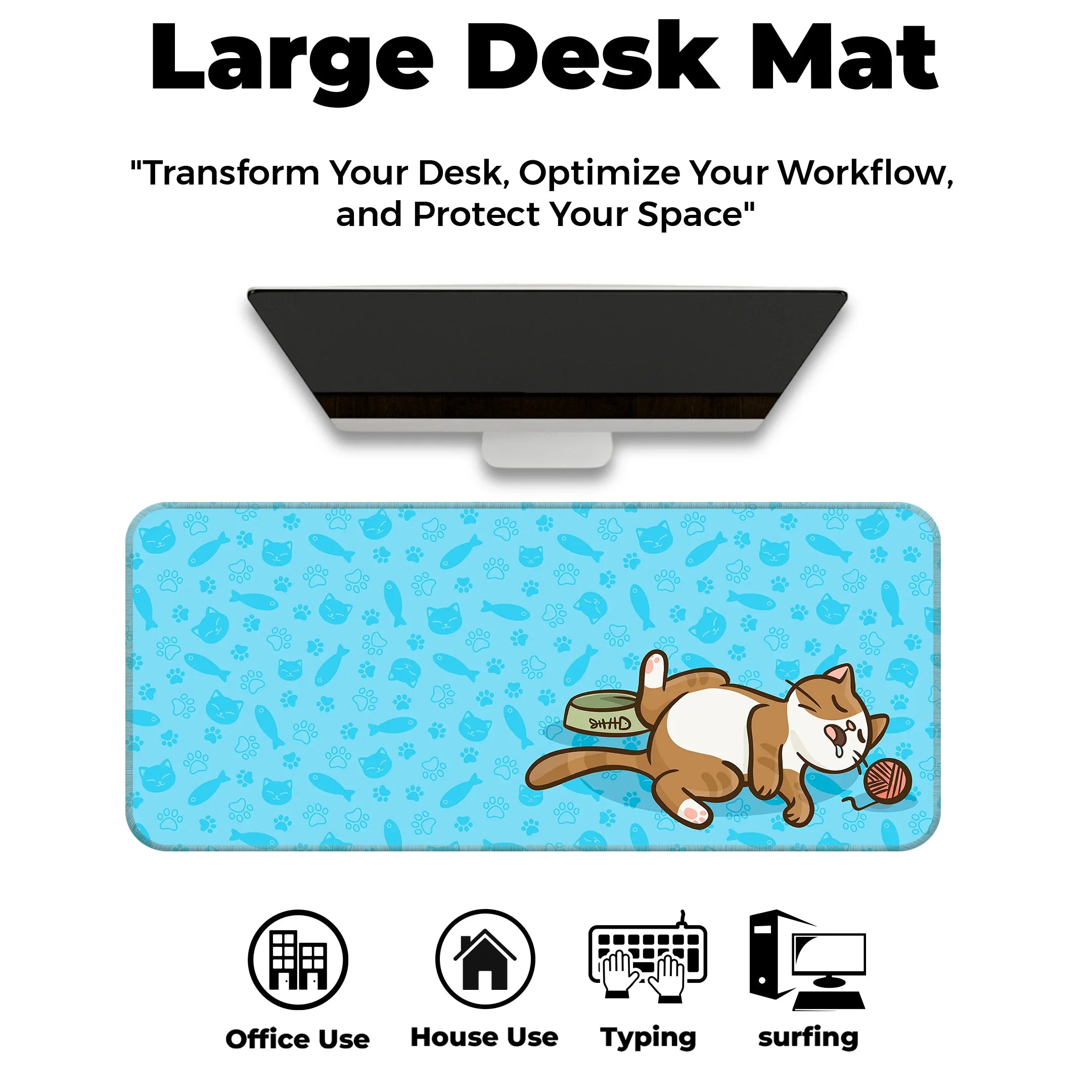 Kawai Cat Deskmat