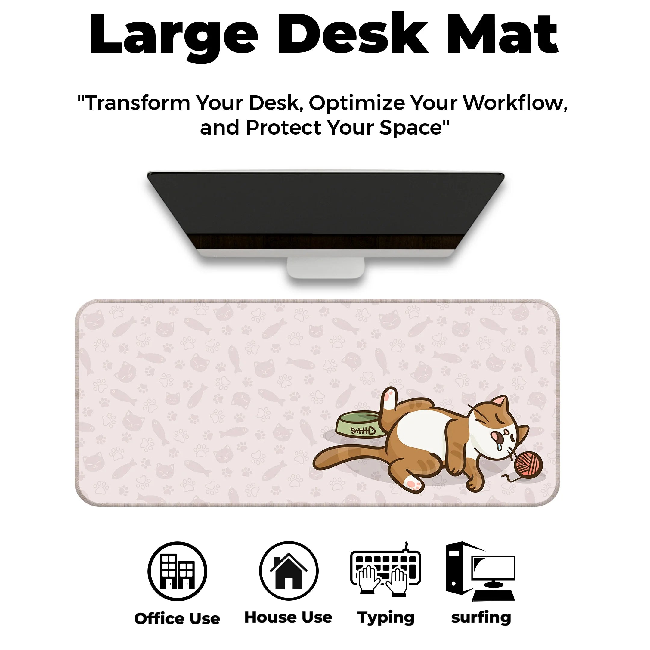 Kawai Cat Deskmat