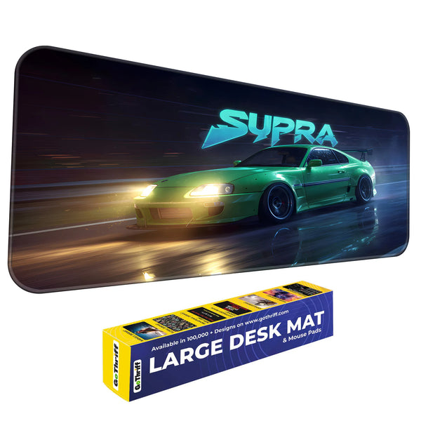 Toyota Supra Green Night Drift Deskmat