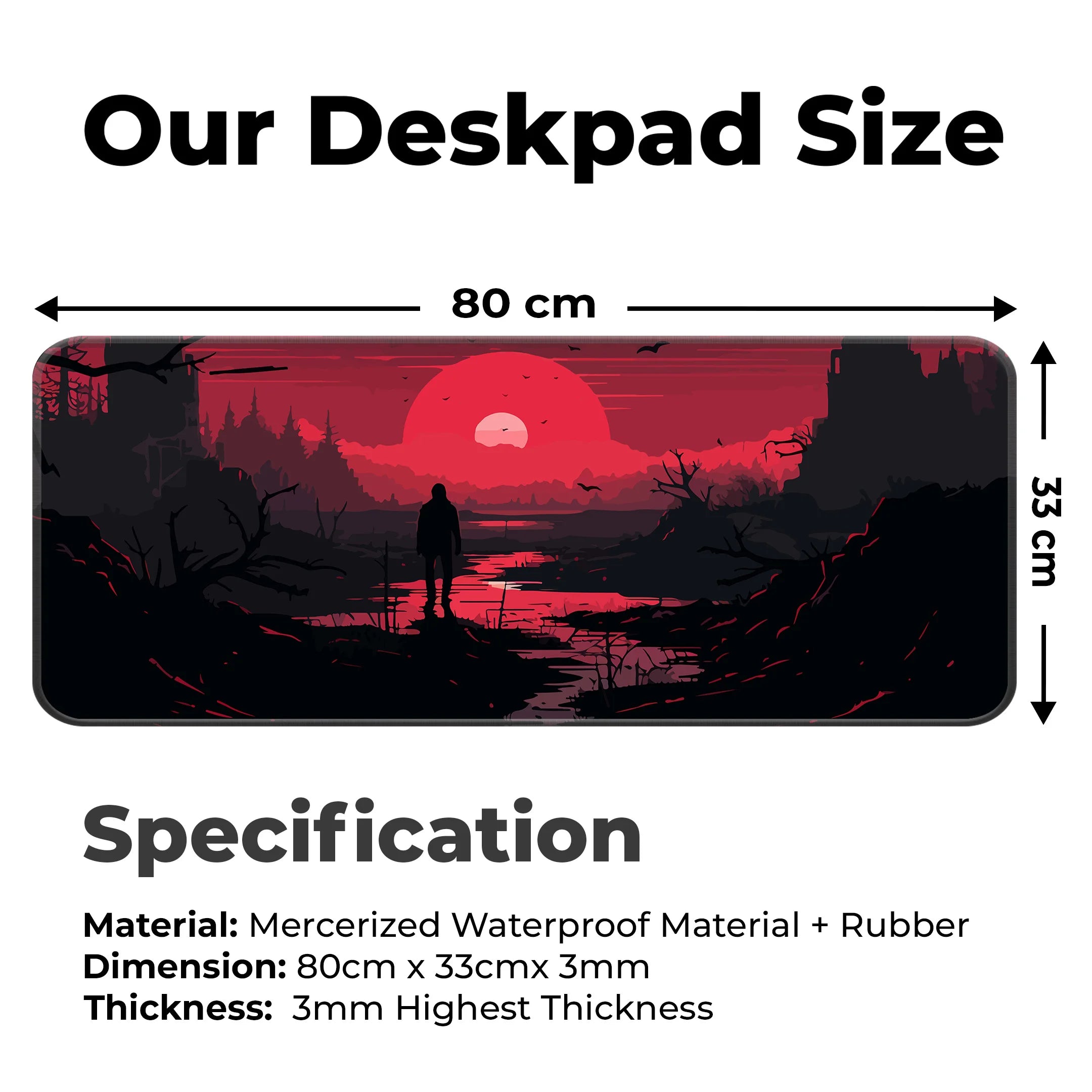 Crimson Twilight Apocalypse Deskmat