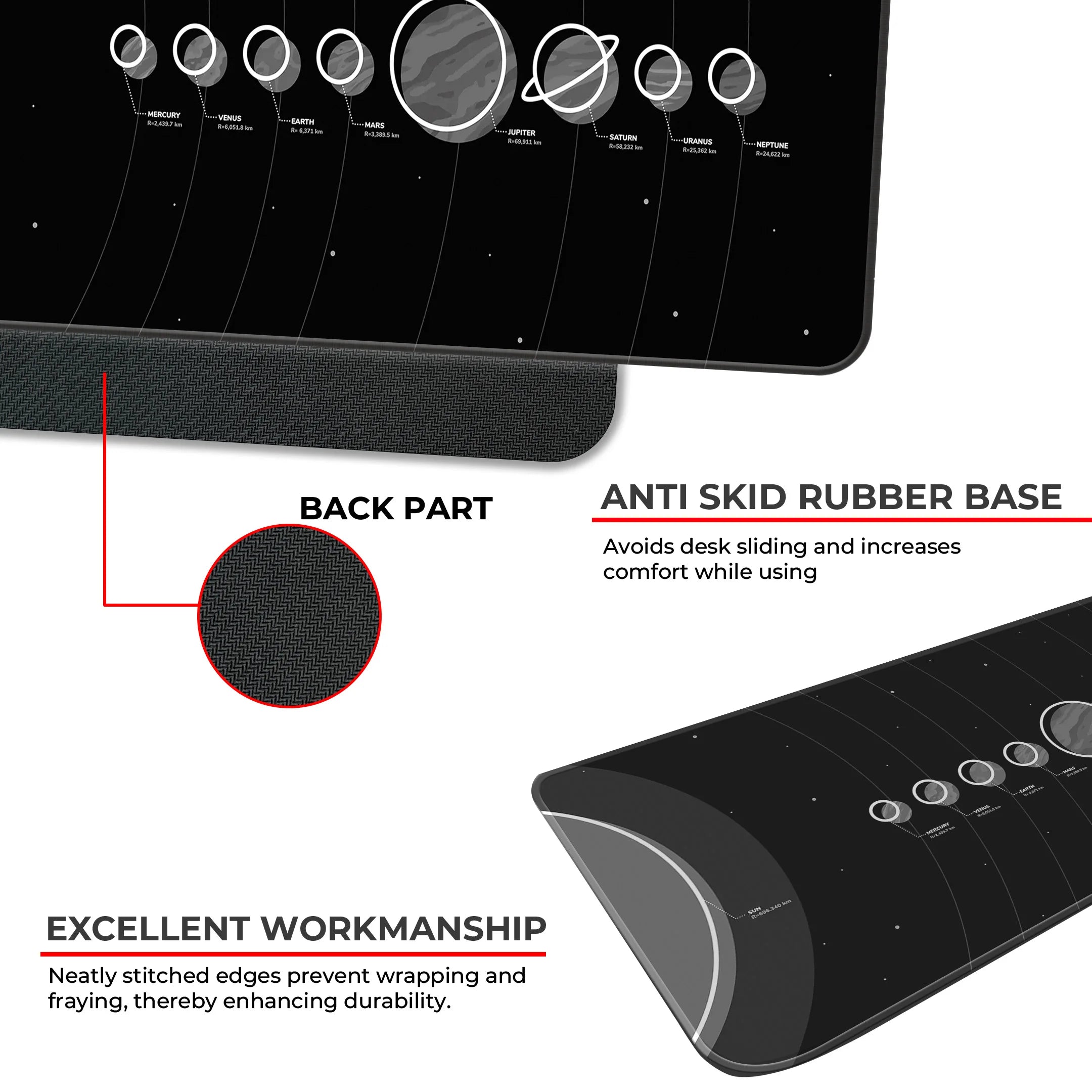 Solar white copia Deskmat