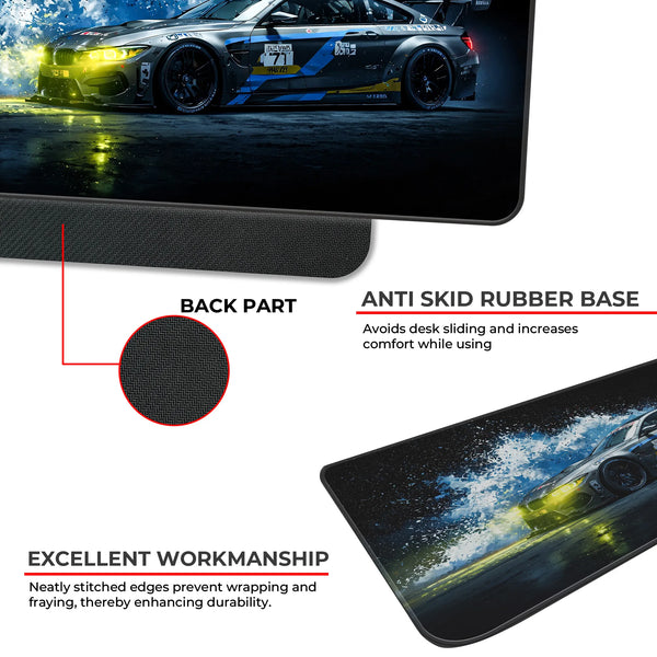 BMW M Motorsport Side Splash Racing Deskmat