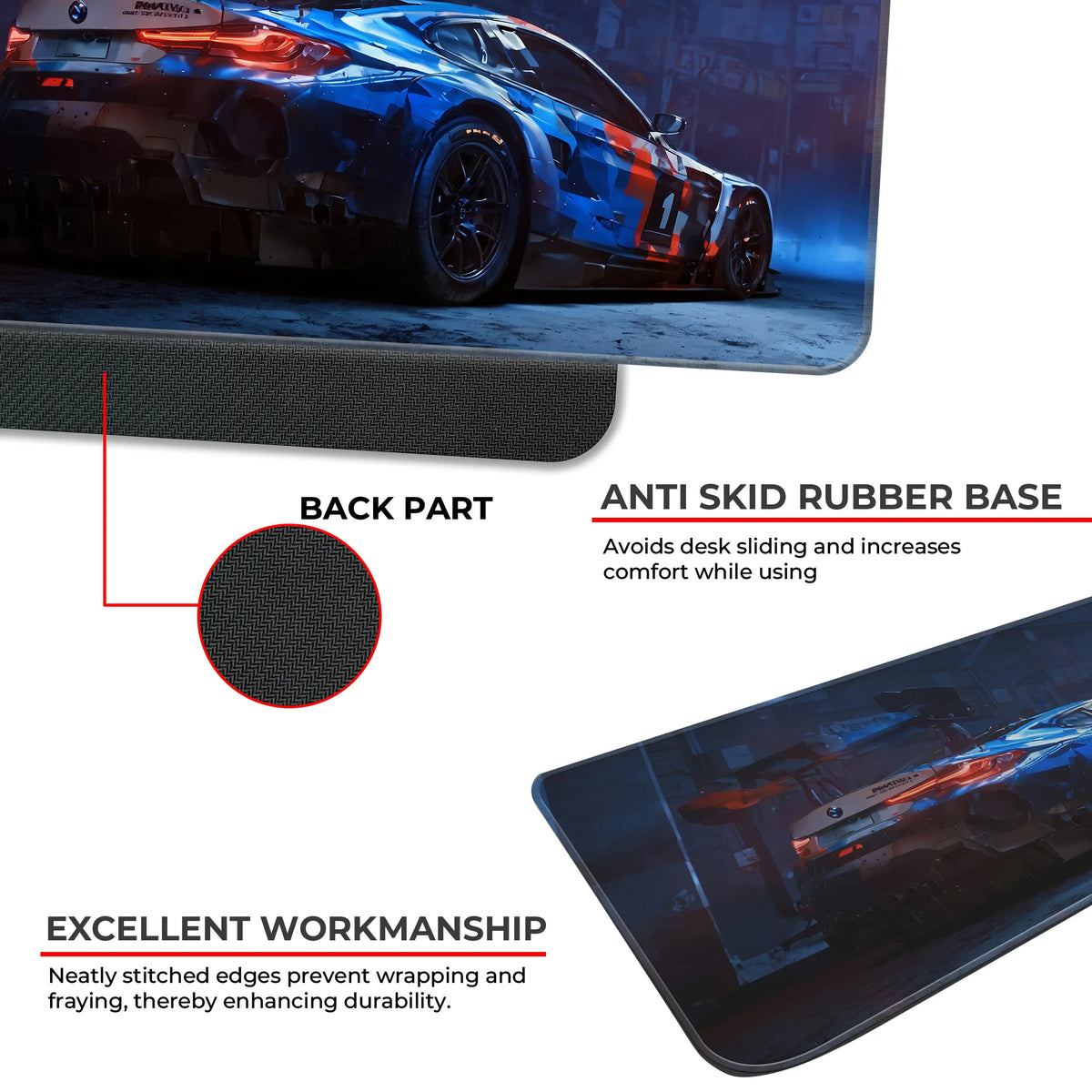 BMW M4 GT3 Garage Racing Livery Deskmat