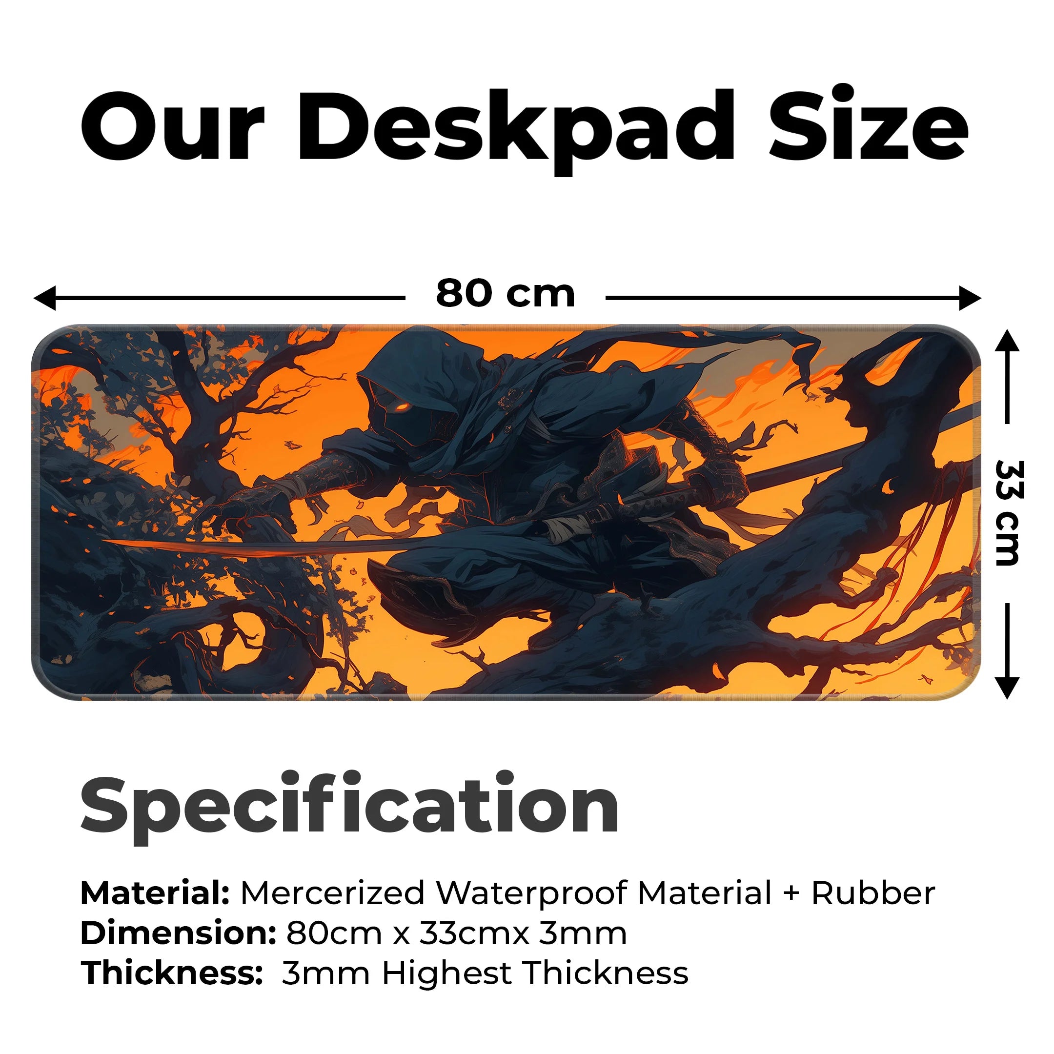 Shadow Assassin Ninja Deskmat