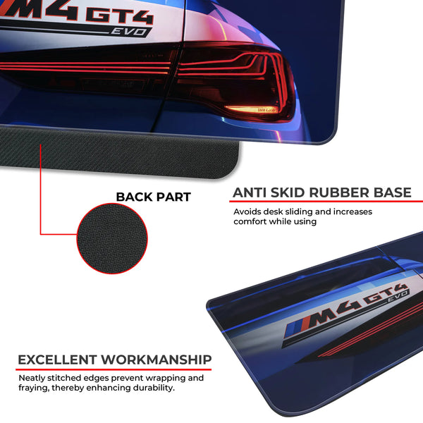 BMW M4 GT4 EVO Rear Light Motorsport Deskmat