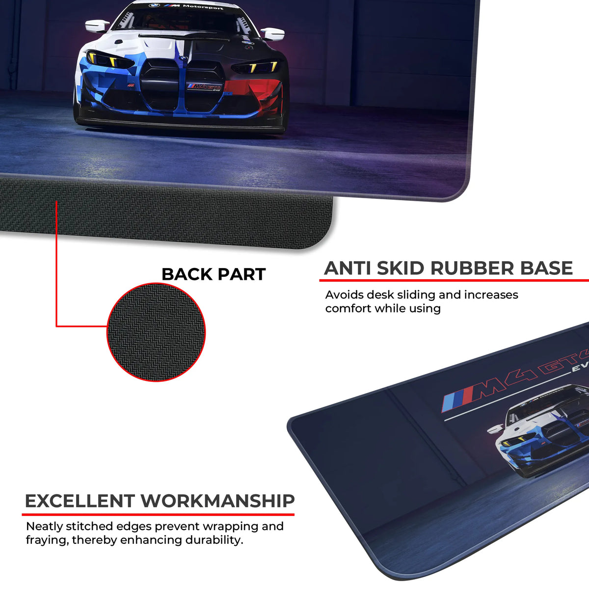 BMW M4 GT4 EVO Motorsport Deskmat