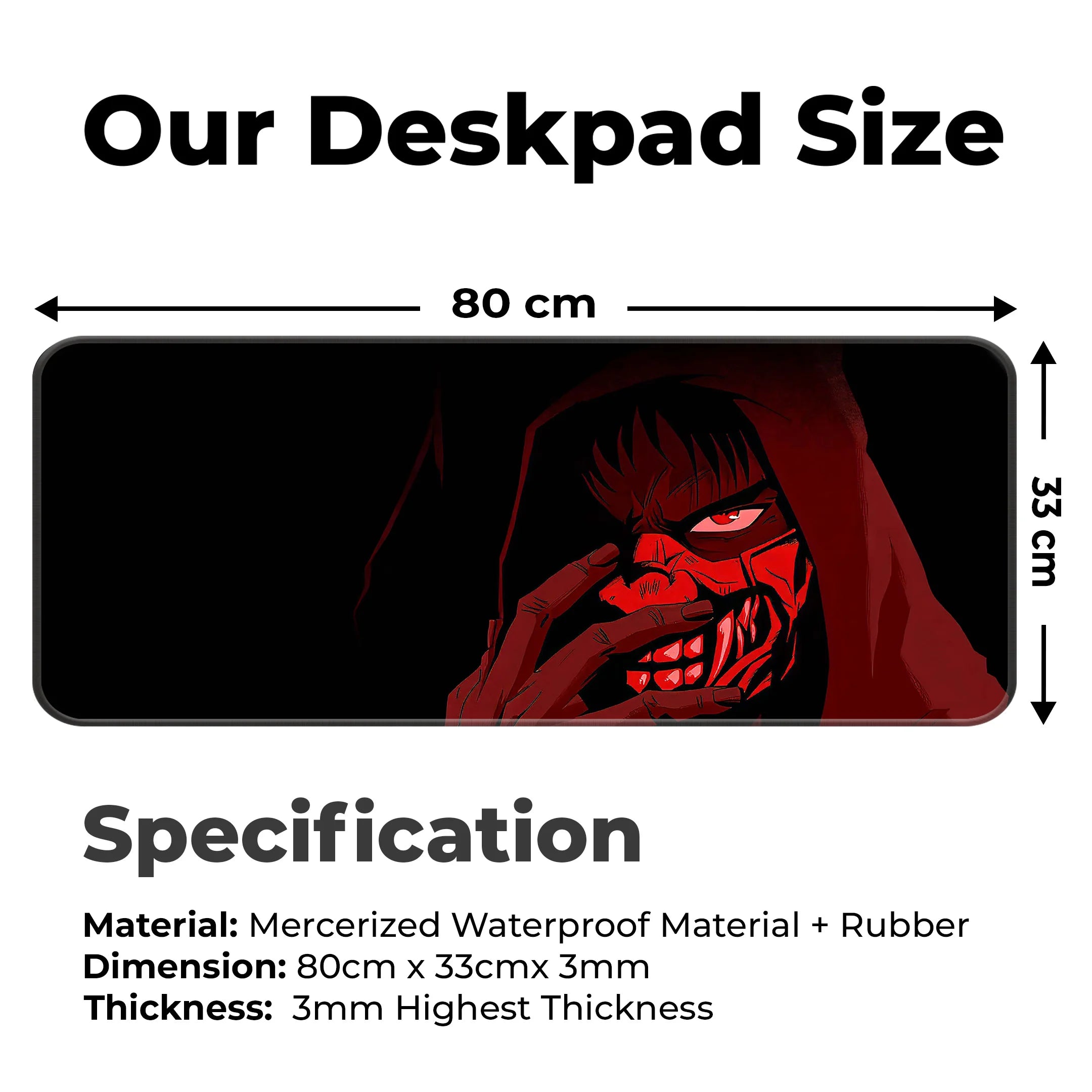 Demon Mask Warrior Deskmat