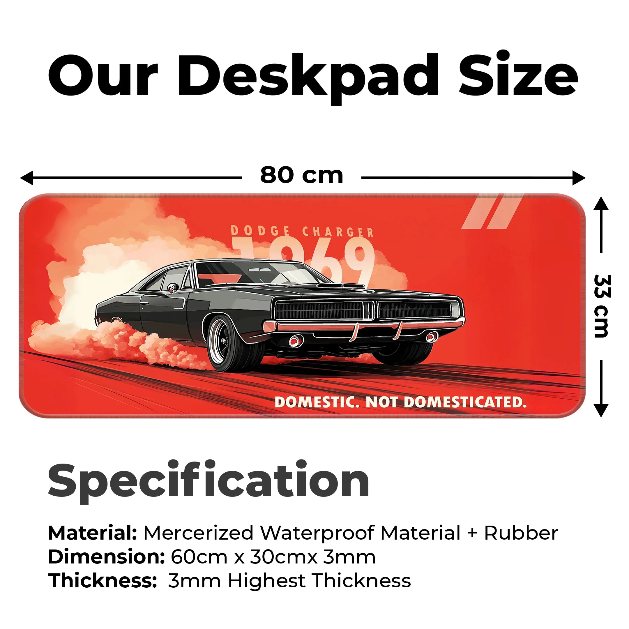 1969 Dodge Charger Deskmat