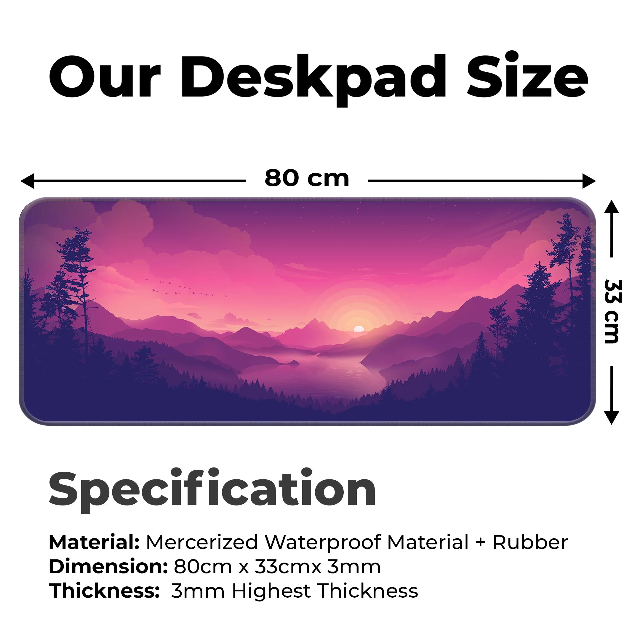 Dreamy Pink Twilight Deskmat