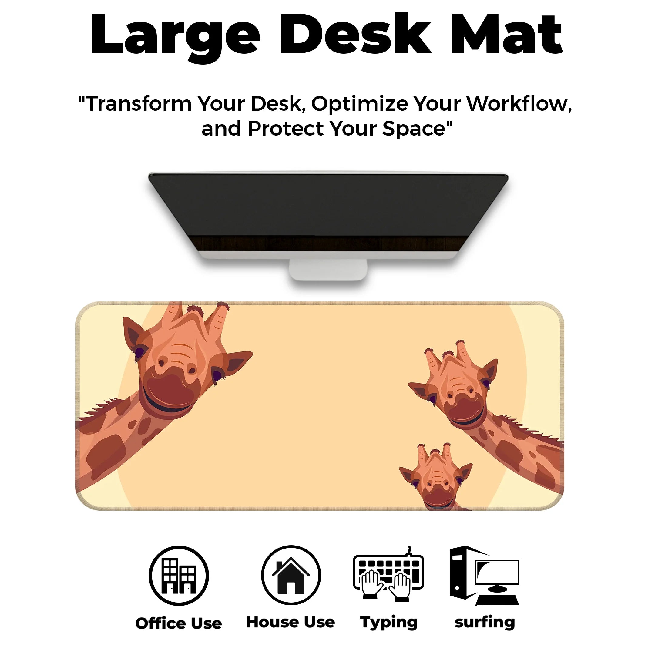 Giraffe Safari Deskmat