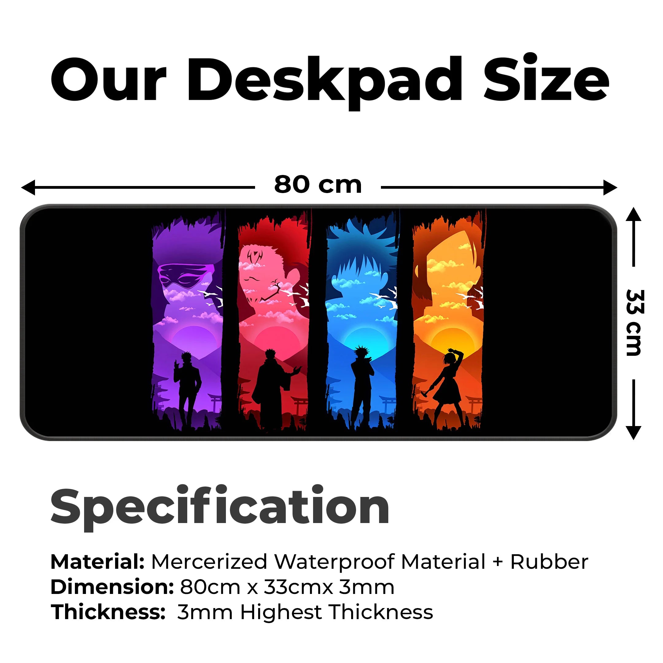 Jujutsu Kaisen Four Warriors Deskmat