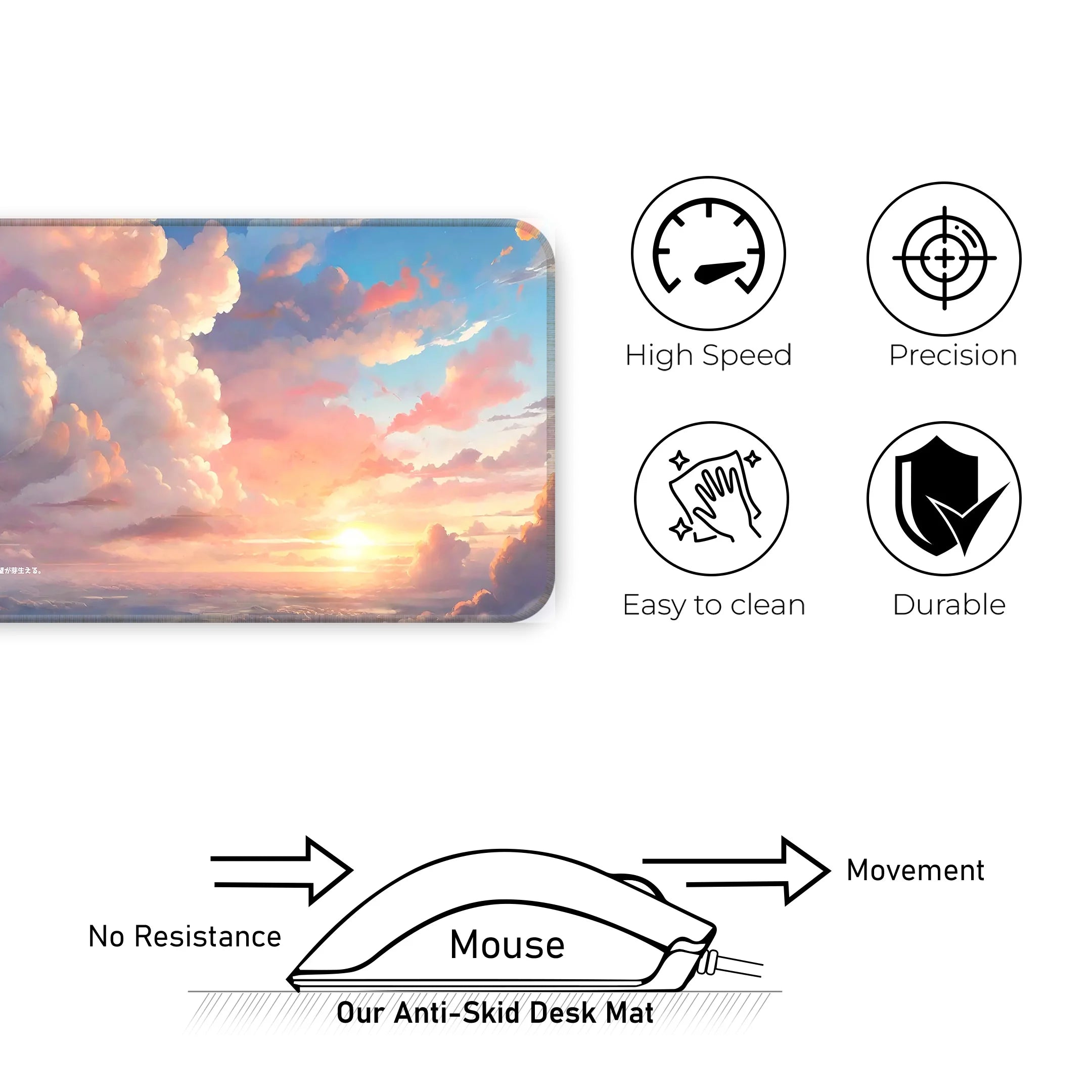 Cloudy Hues Deskmat