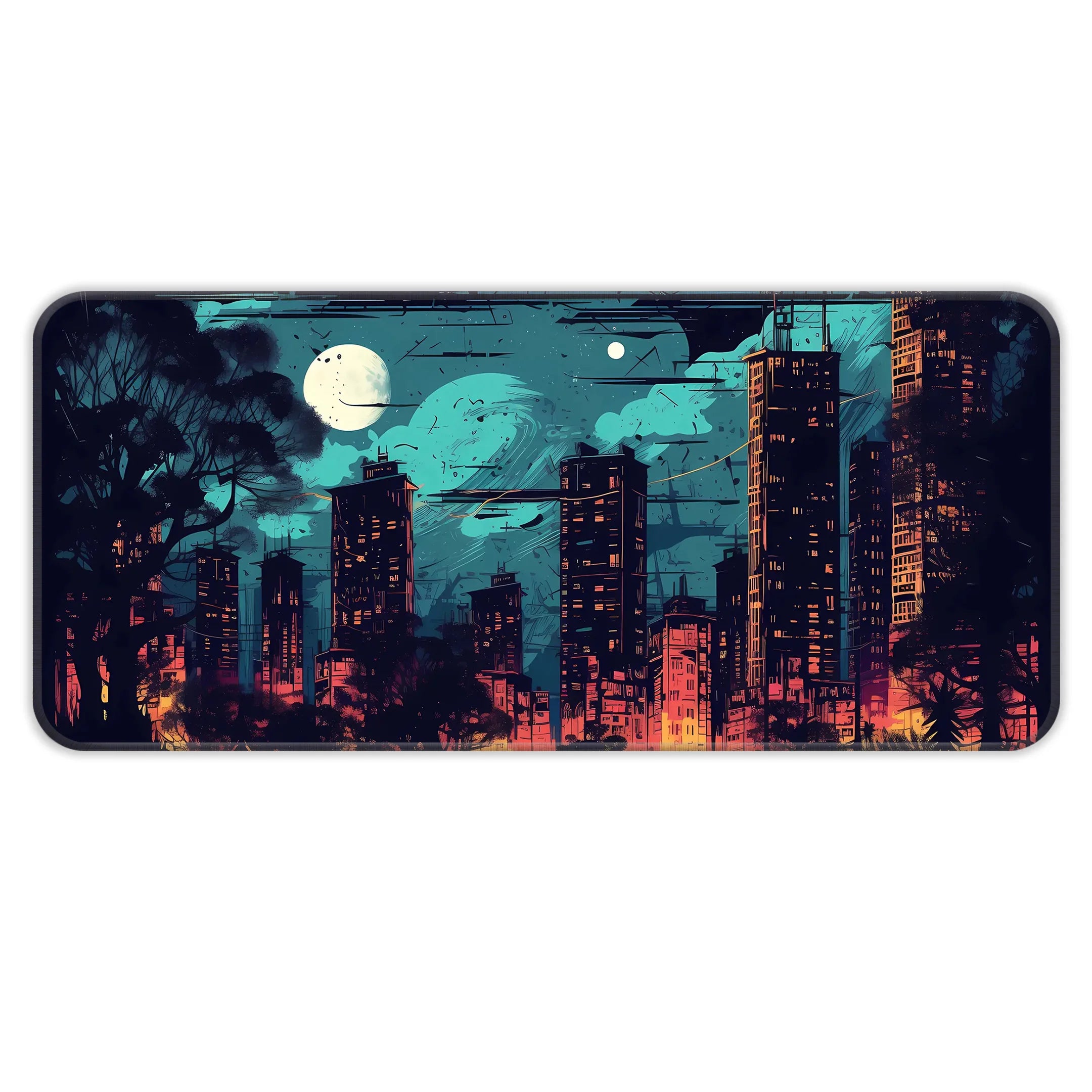 Night City Deskmat