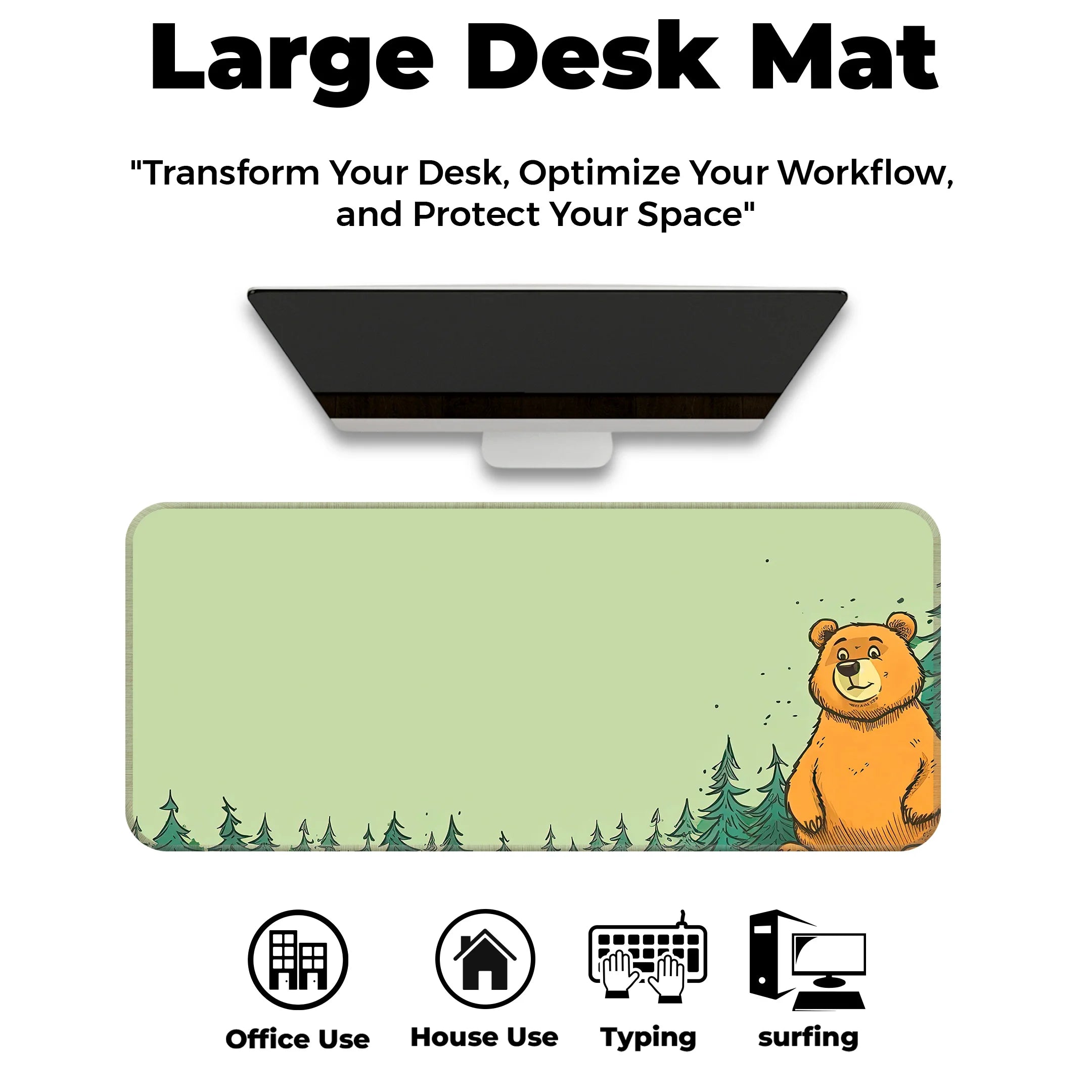 Cute Bear Deskmat